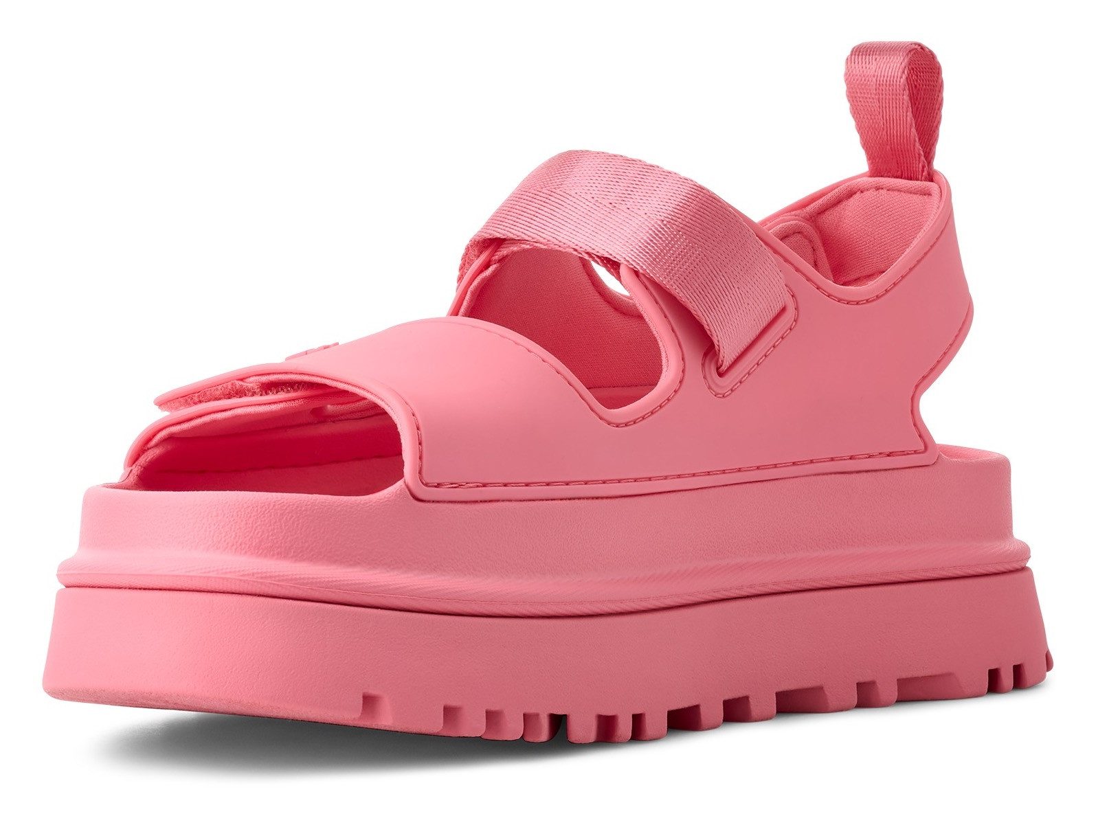 UGG Plateausandalen Goldenglow , zomerschoen, strandschoen, plateausandaal met klittenbandsluitingen