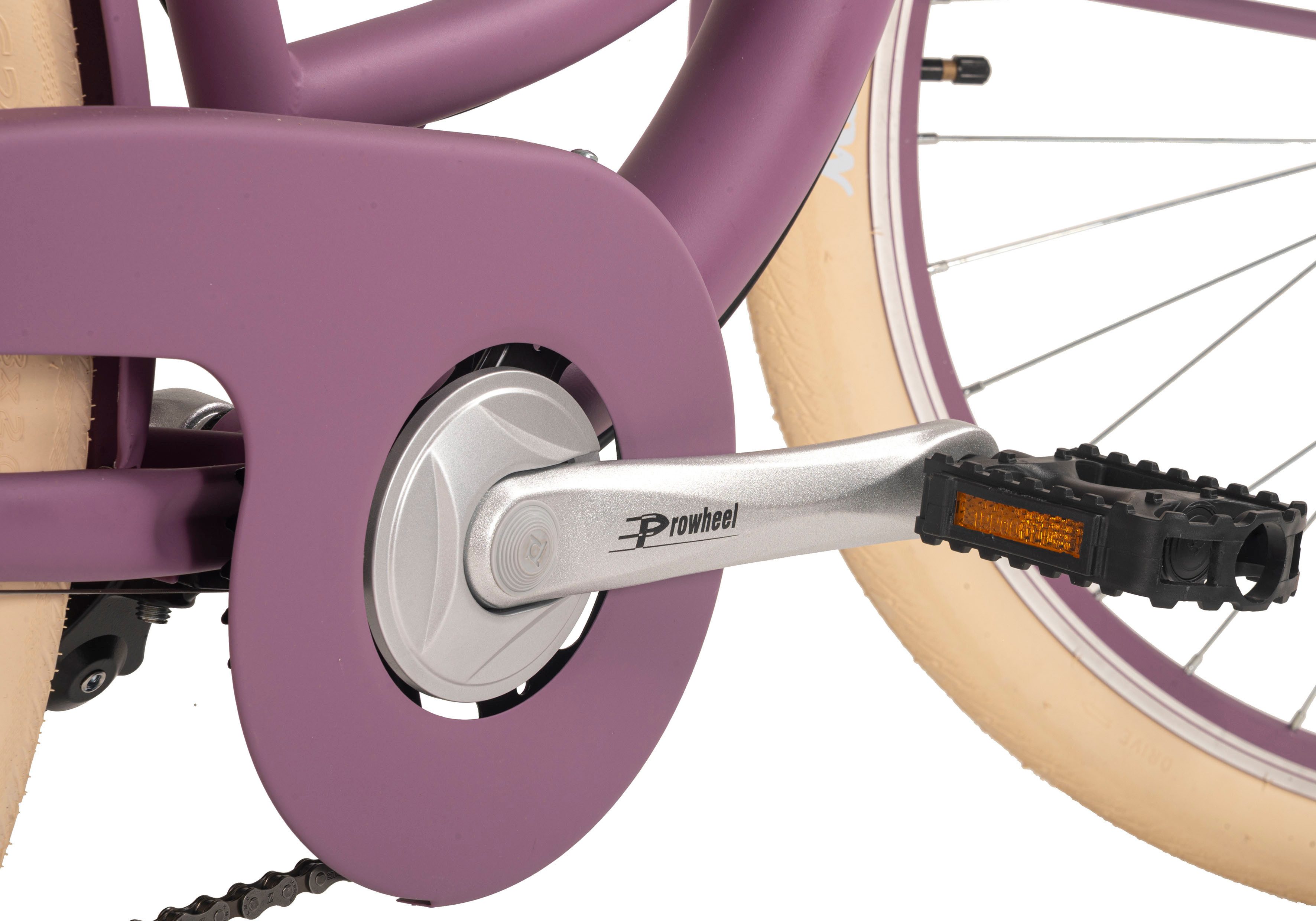 Dacapo Citybike Balloon damesfiets 28'' paars 6 versnellingen 48 cm
