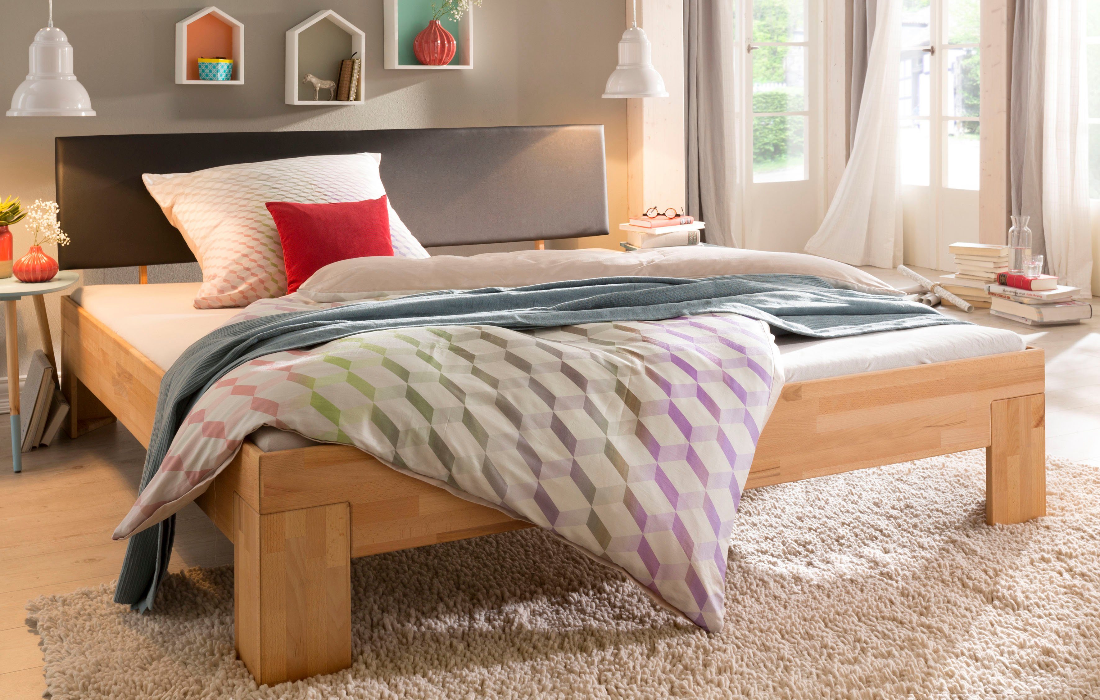 Home affaire Massief houten ledikant Toronto optioneel met of zonder hoofdsteun, van fsc®-gecertificeerd beukenhout