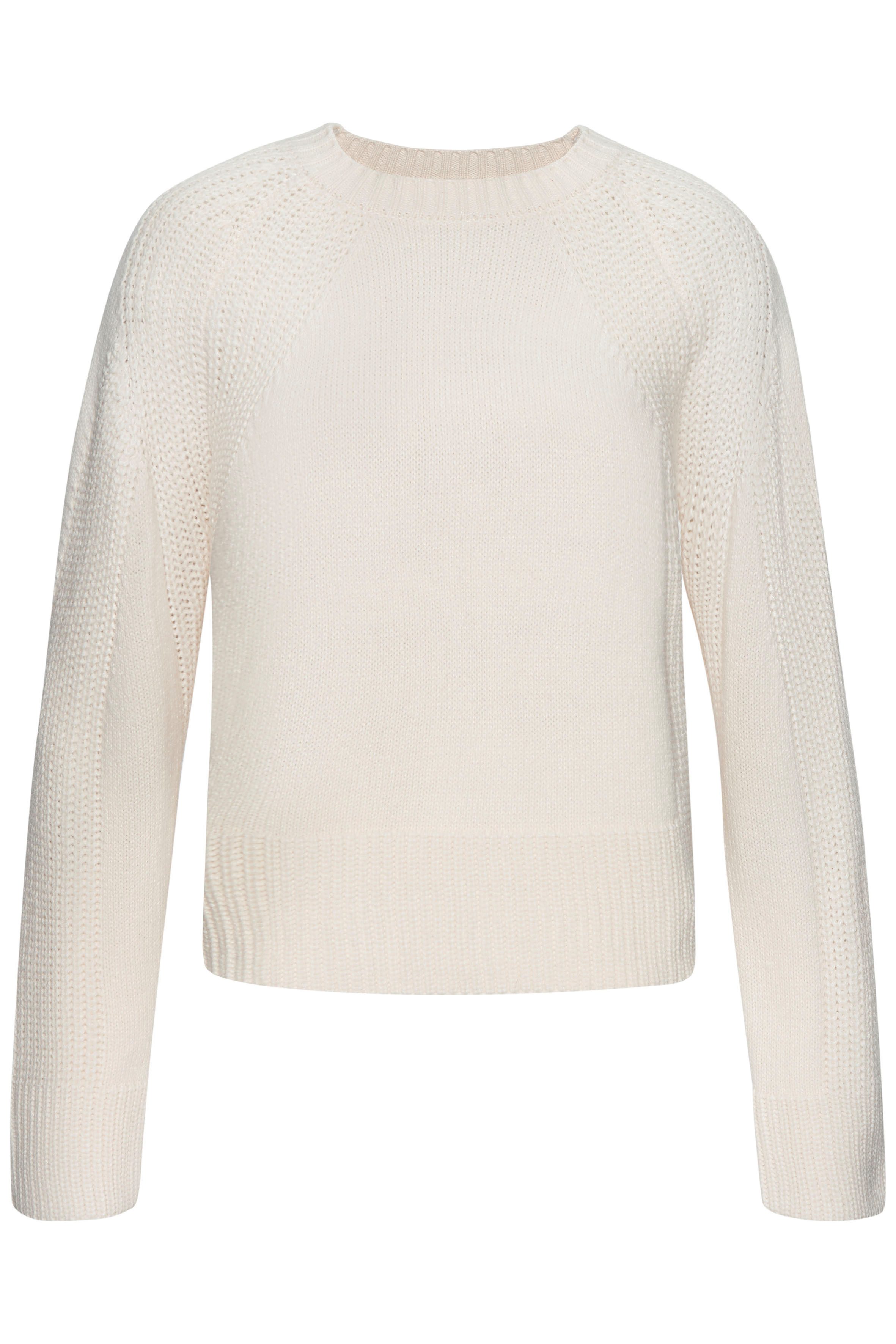 Lascana Gebreide trui met grof brei-details, dames trui met ronde hals