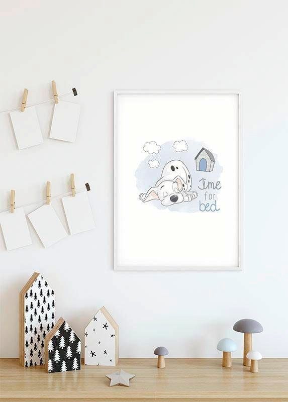 Komar Wanddecoratie 101 dalmatiër Bedtime Wanddecoratie voor de kinderkamer - zonder lijst (1 stuk)