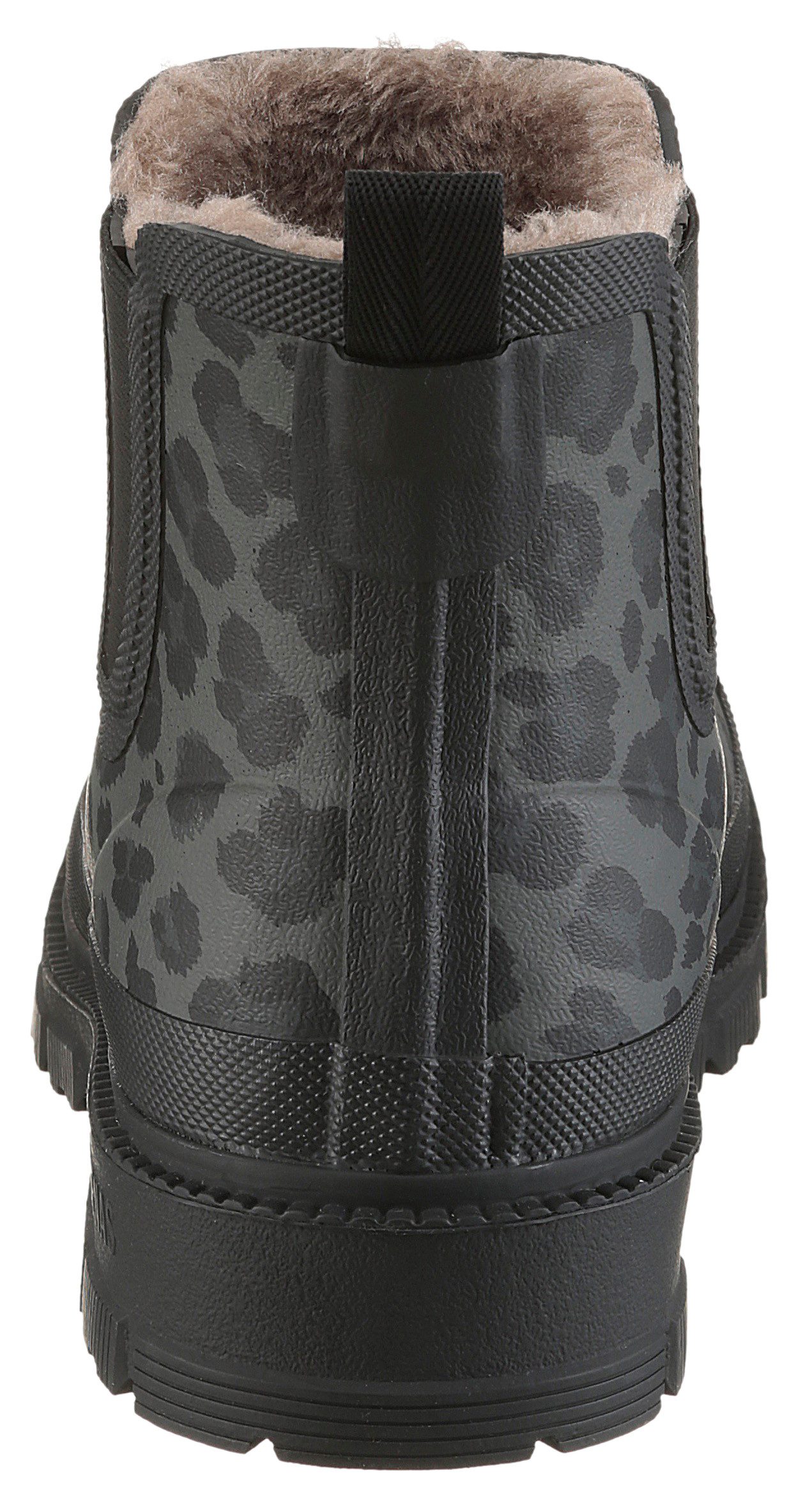 VERBENAS Chelsea-boots Lua Mate Gummistiefelette, instaplaarzen, winterlaarzen in leo-optiek