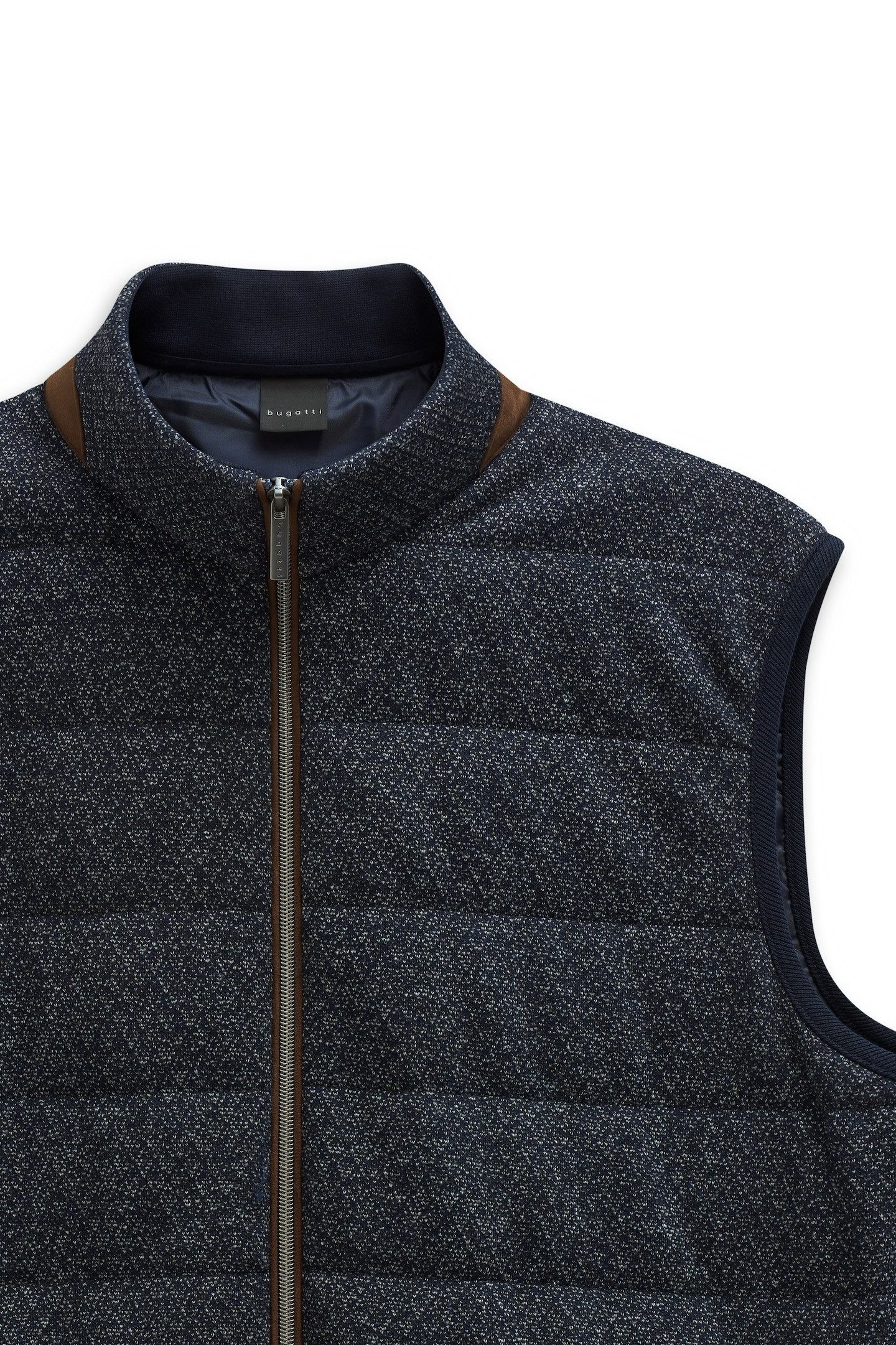 Bugatti Sweatvestje Regular fit met opstaande kraag en van puur katoen