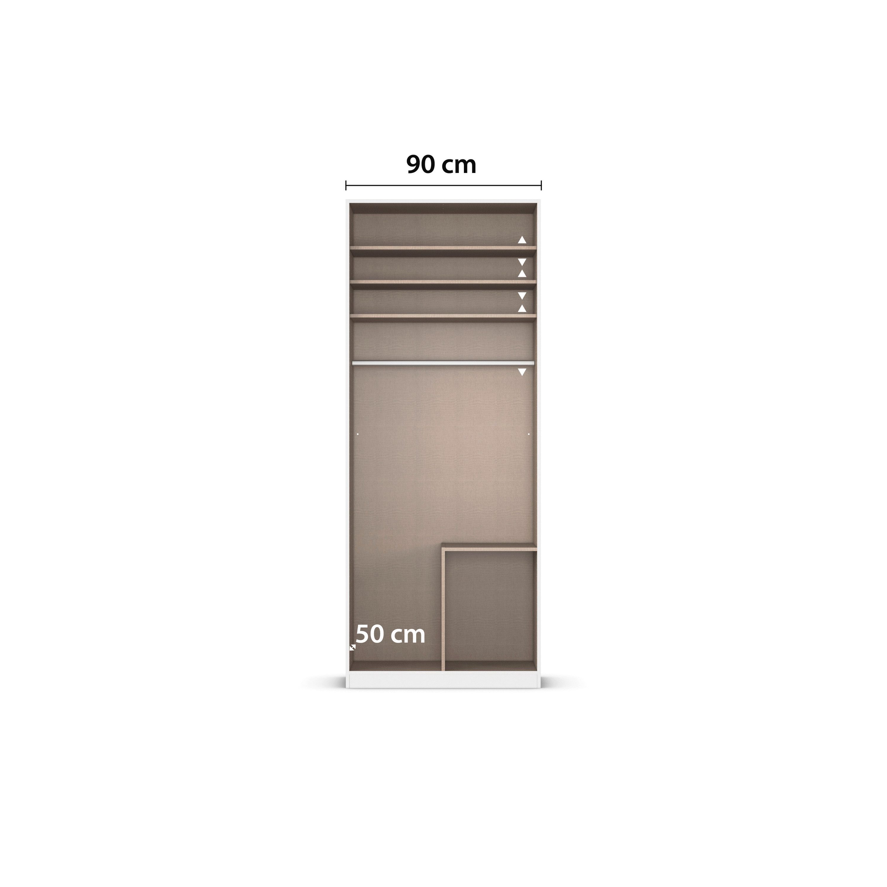 rauch Draaideurkast Kledingkast kast garderobe AGORDO met decor- of hoogglansfront