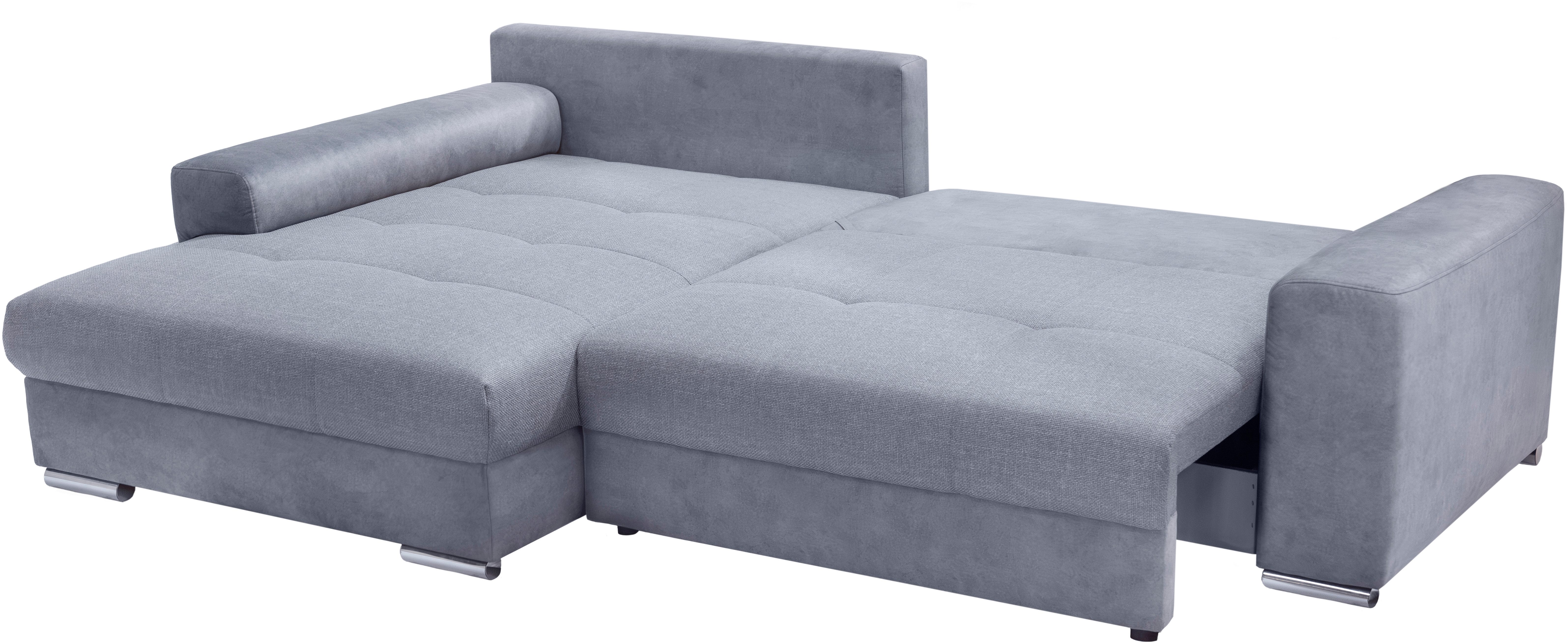 exxpo - sofa fashion Hoekbank Larnaca, incl. bedfunctie en opbergruimte, comfortabel en gezellig,