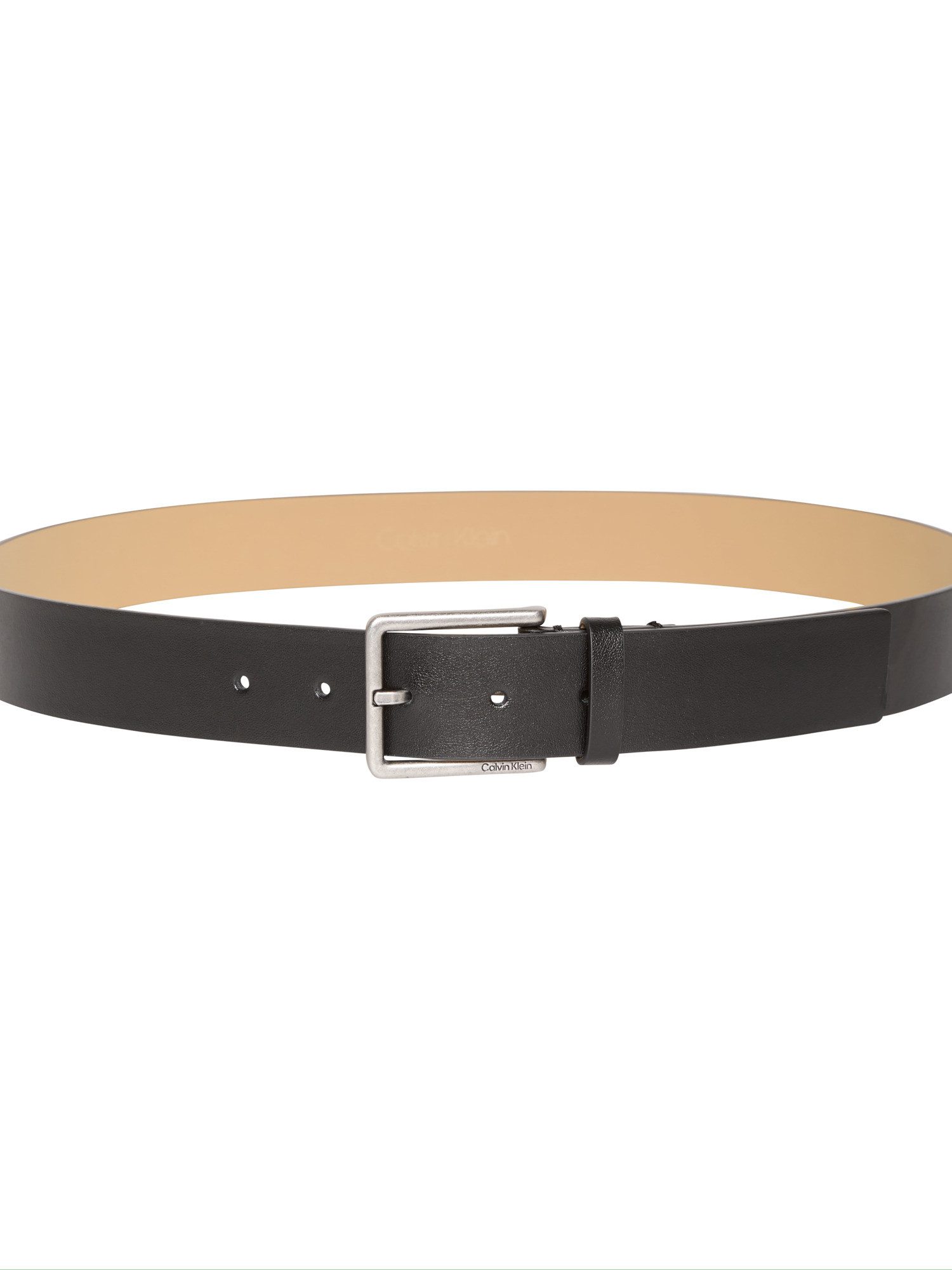 Calvin Klein Leren riem WARMTH BUCKLE 35MM