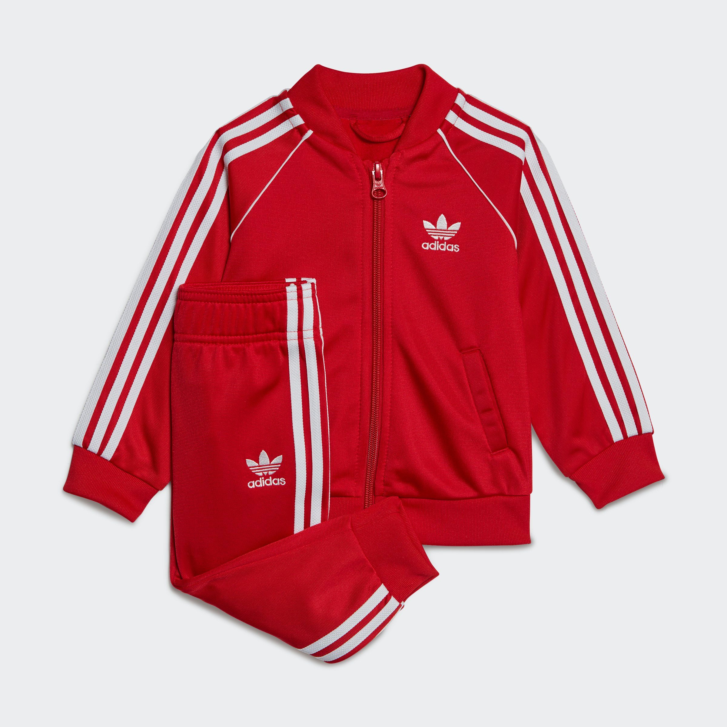 adidas Originals Trainingspak ADICOLOR SST Superstar sportoutfit voor kinderen (2-delig) kinderen trainingspakken maat 68 rood