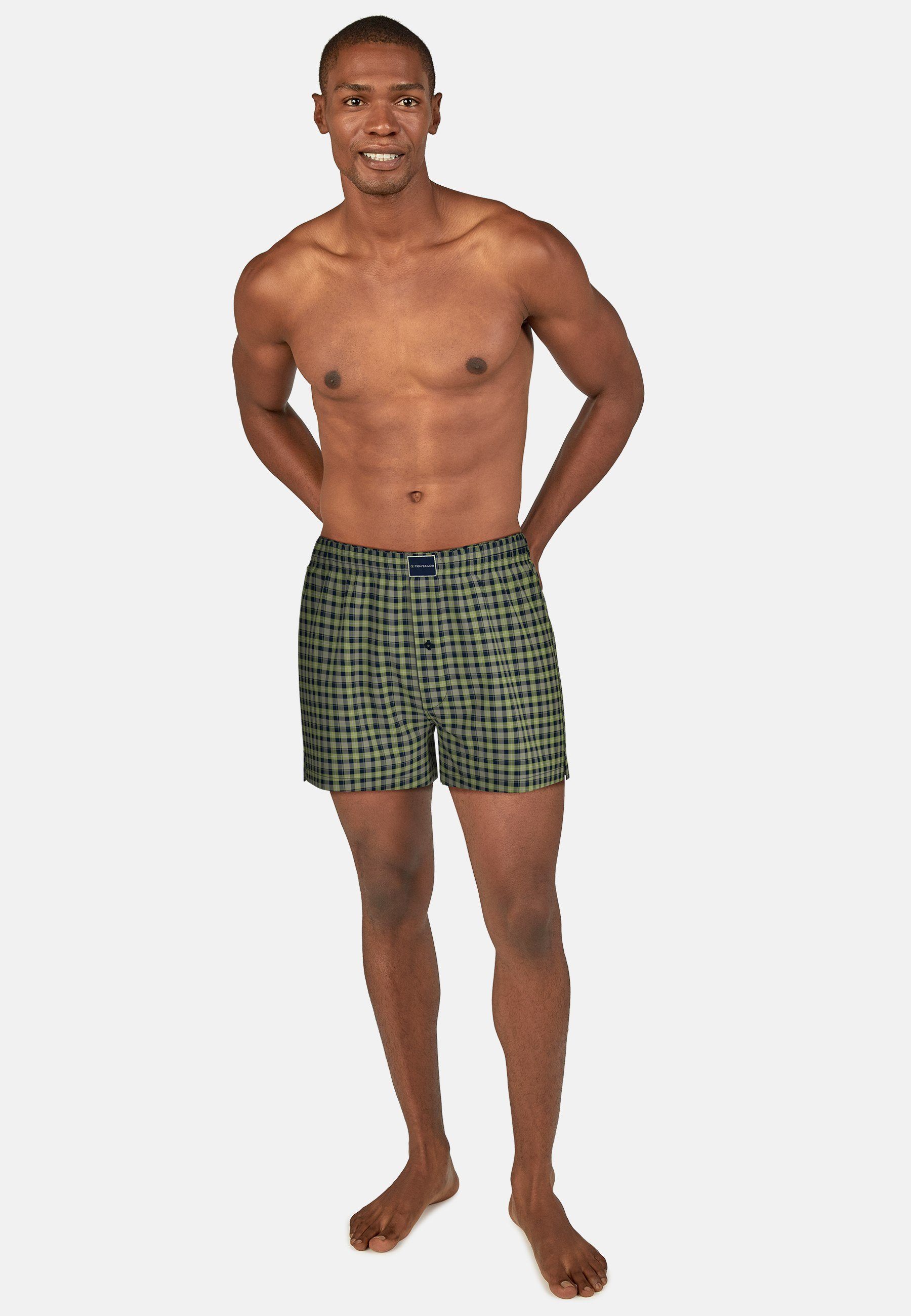 Tom Tailor Geweven boxershort met cool ruitmotief (2 stuks)