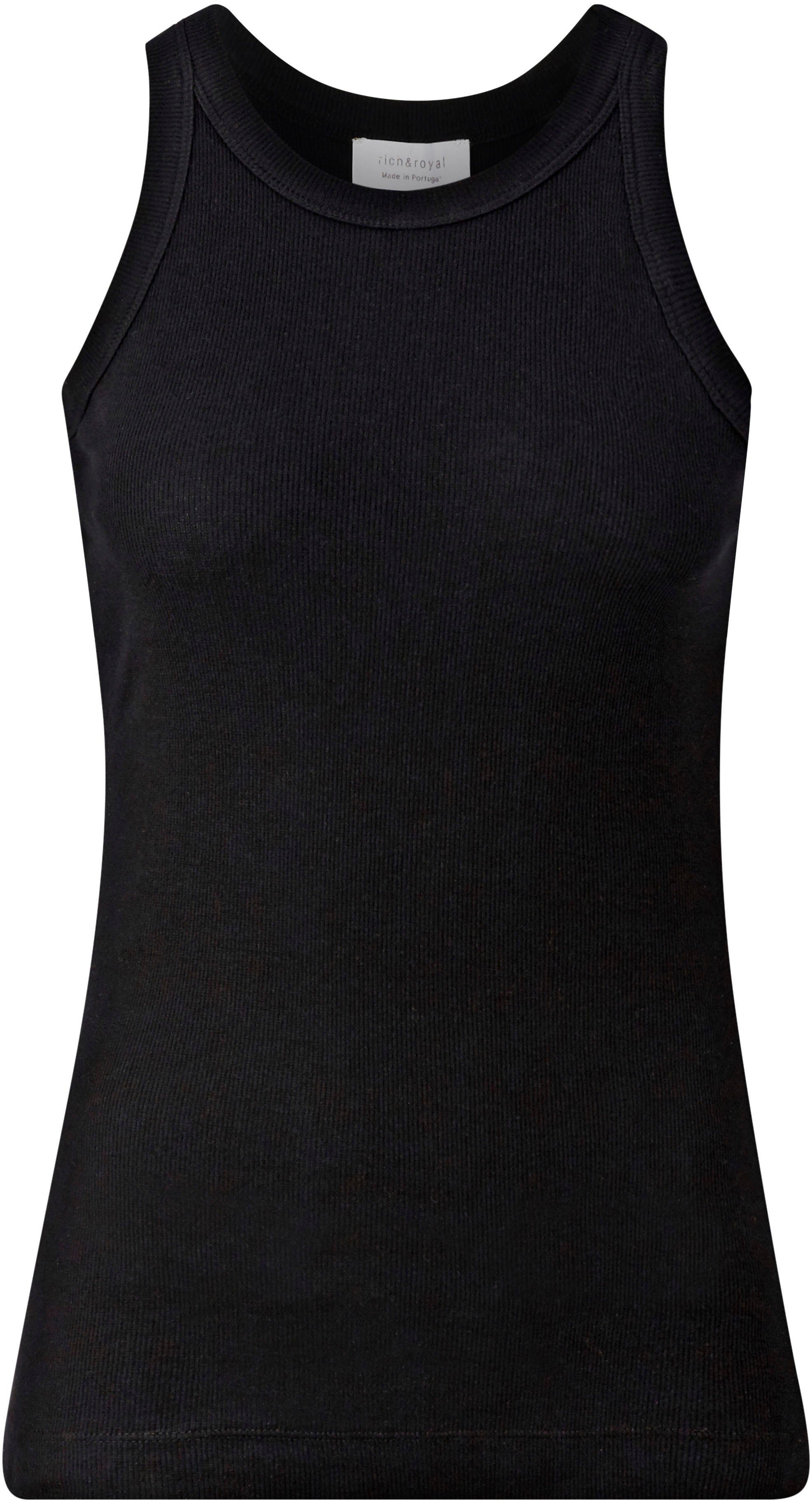 Rich & Royal Geribde tanktop in ribstructuur