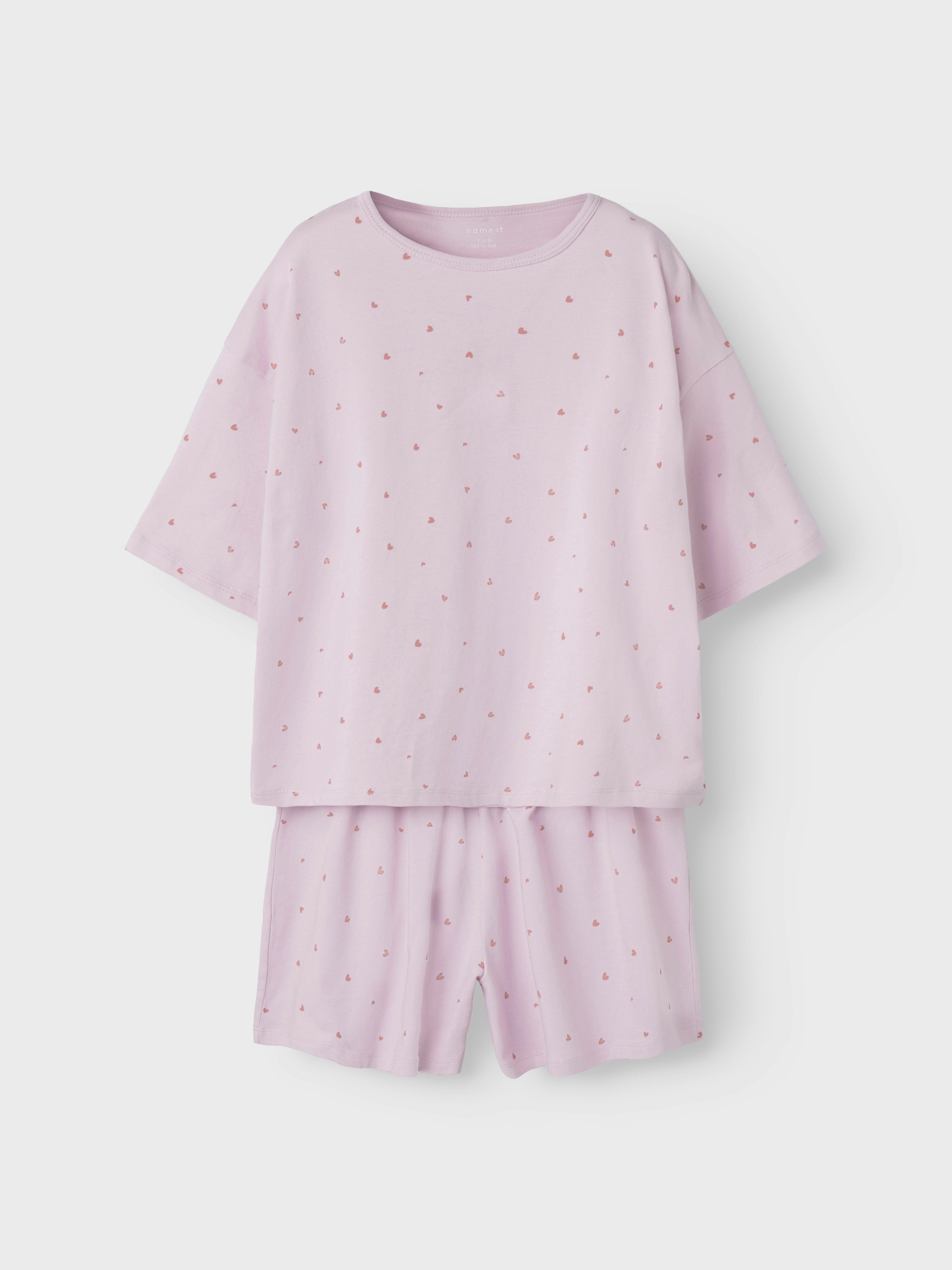 Name It Shortama NKFNIGHTSET BOXY WINSOME HEARTS NOOS (set, 2-delig)