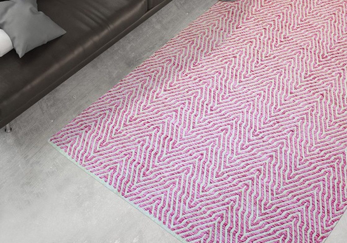 calo-deluxe Vloerkleed Luba 433 100% katoen, handgeweven, woonkamer, kinderkamer