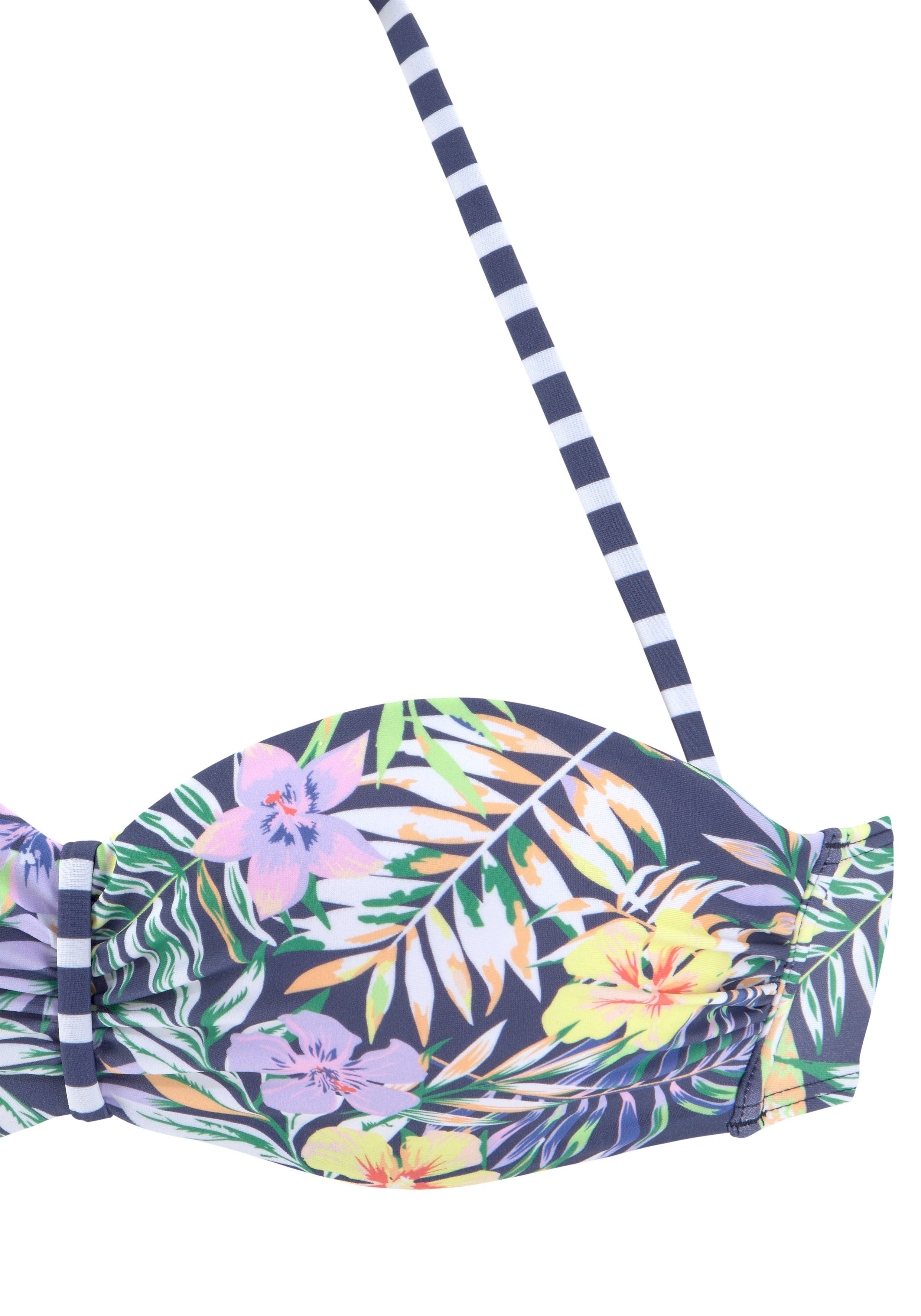 Venice Beach Bandeau-bikinitop Summer met aangerimpeld midden