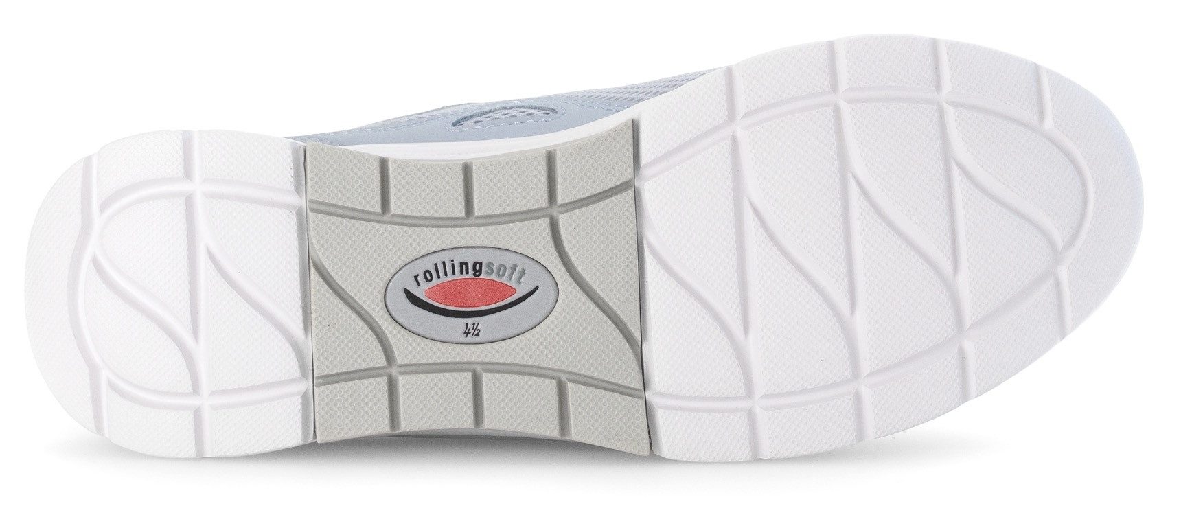 Gabor Rollingsoft Sneakers met sleehak , vrijetijdsschoen, lage schoen, veterschoen met verwisselbaar voetbed