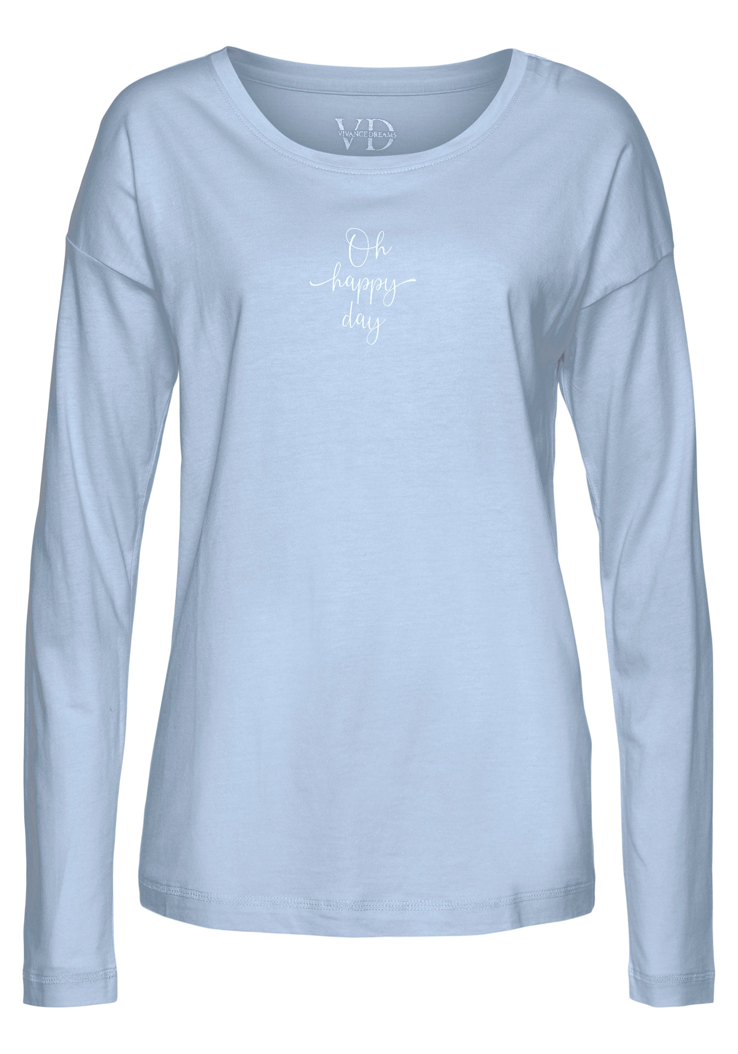Vivance Dreams Pyjama top met zomer-statementprint
