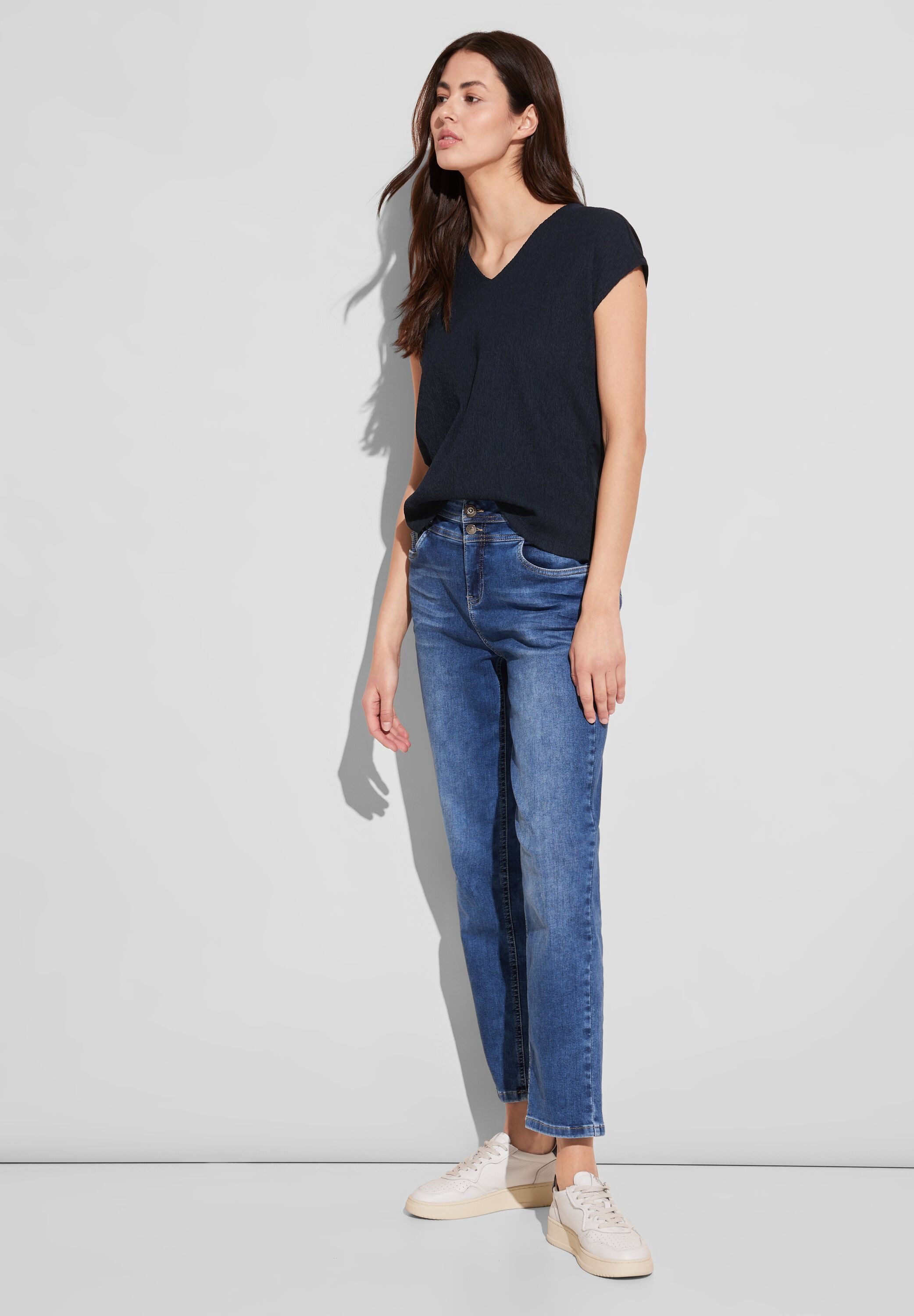 STREET ONE Shirttop met een fijne structuur