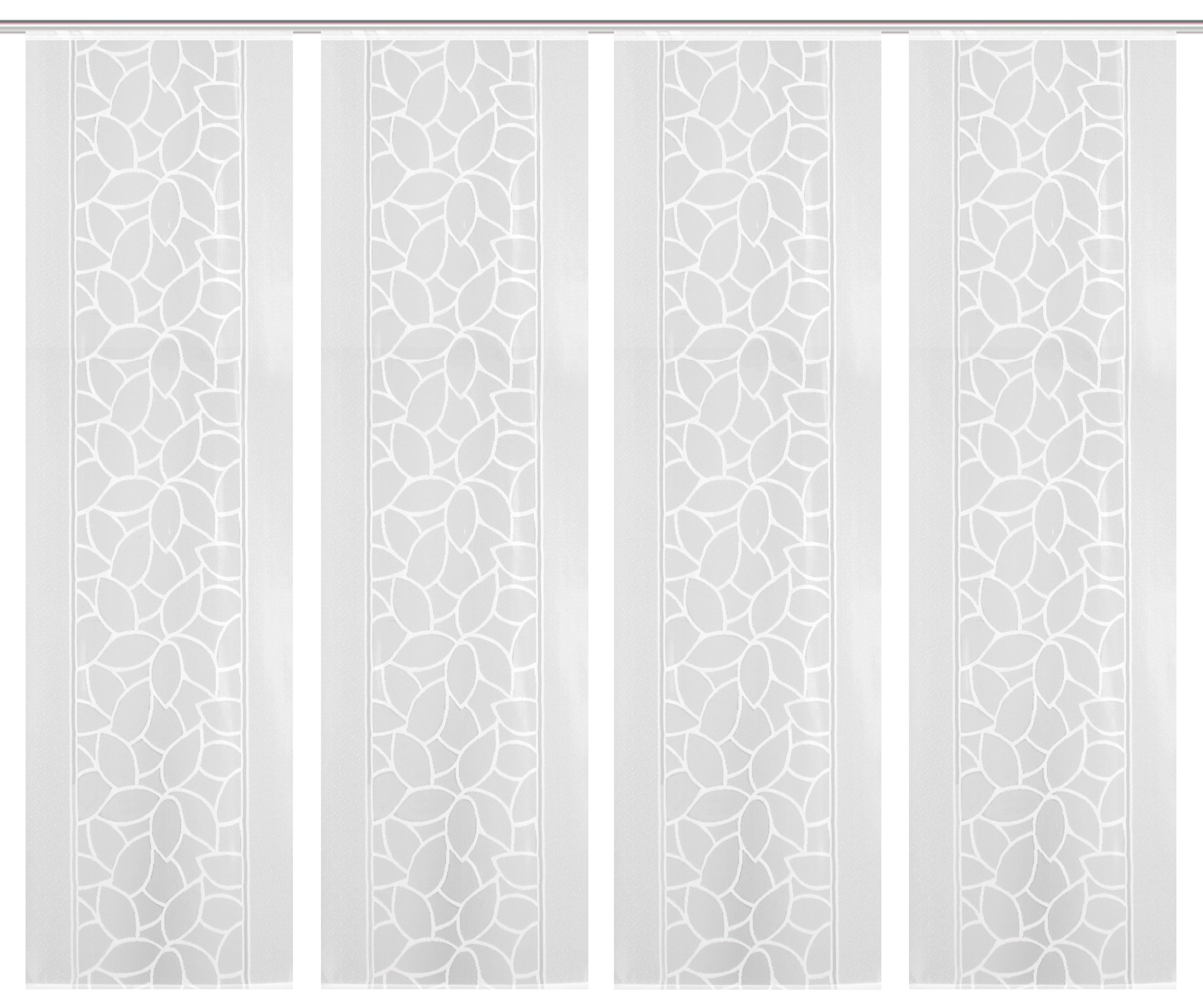 HOME WOHNIDEEN Paneelgordijn JENNA Paneelgordijn jacquard set (4 stuks)