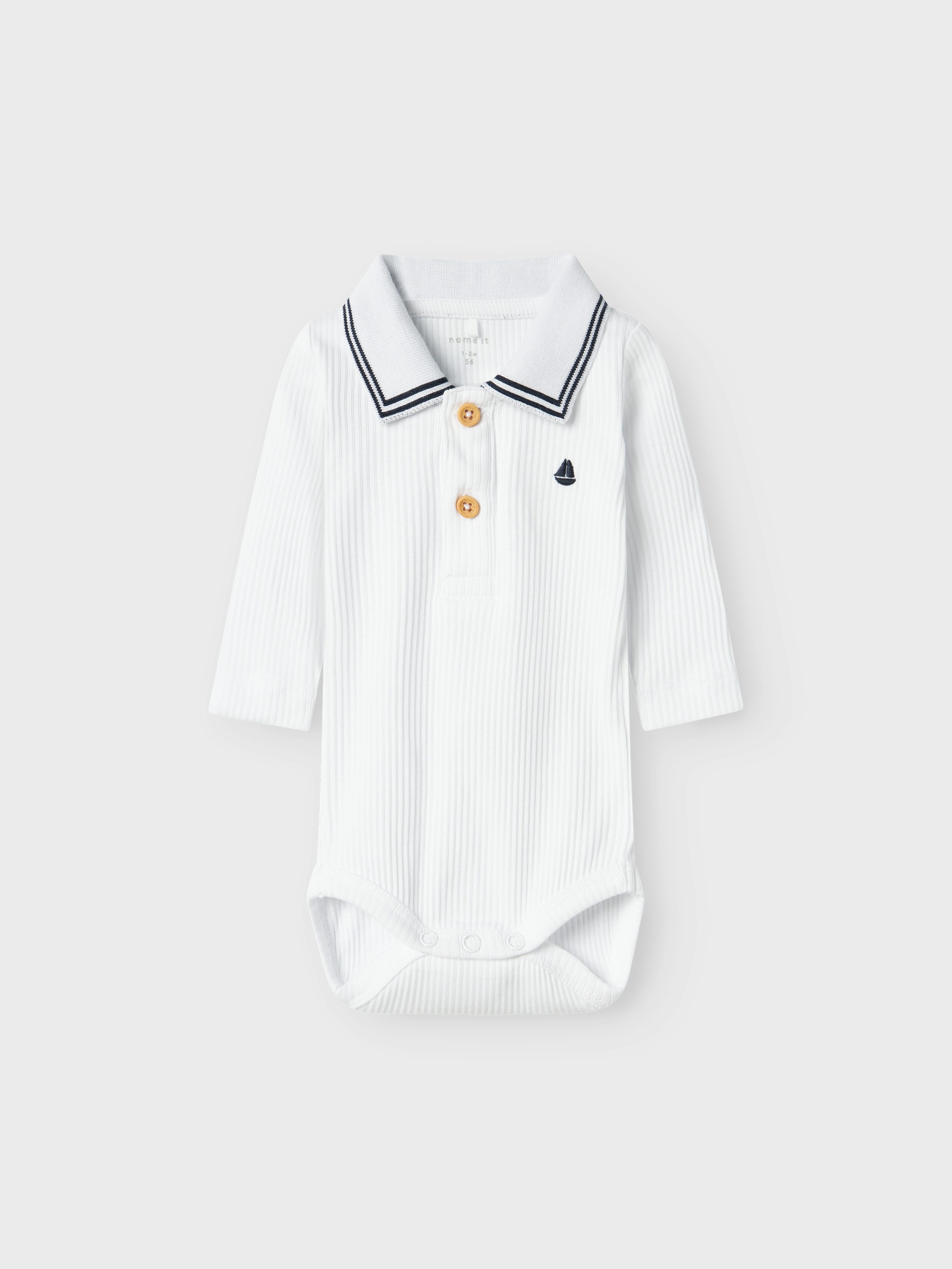 Name It Shirt met lange mouwen NBMFRIMAN LS POLO BODY