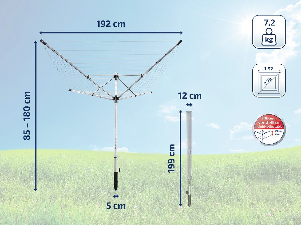 Leifheit Droogmolen LinoLift 600 QuickStart