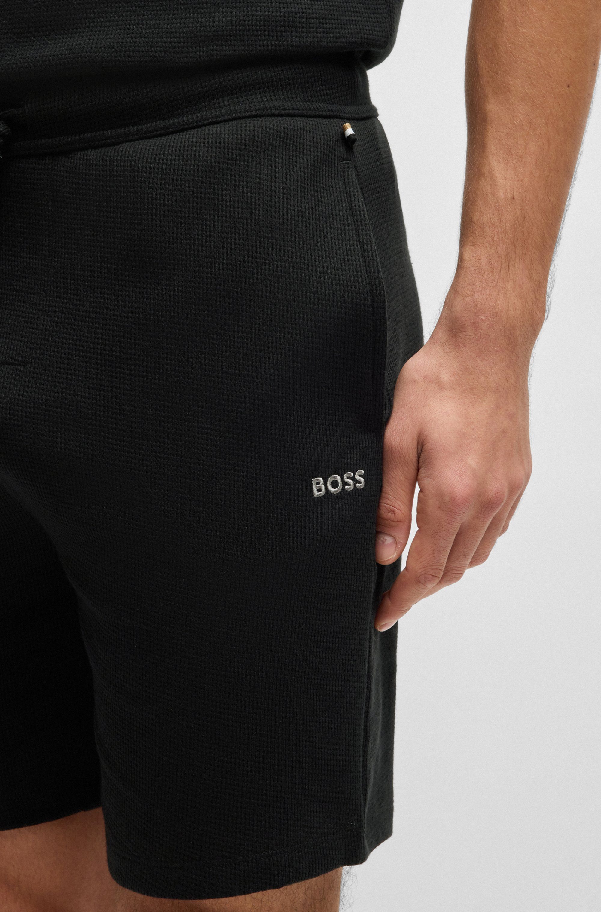 BOSS Pyjamashort Waffle Shorts