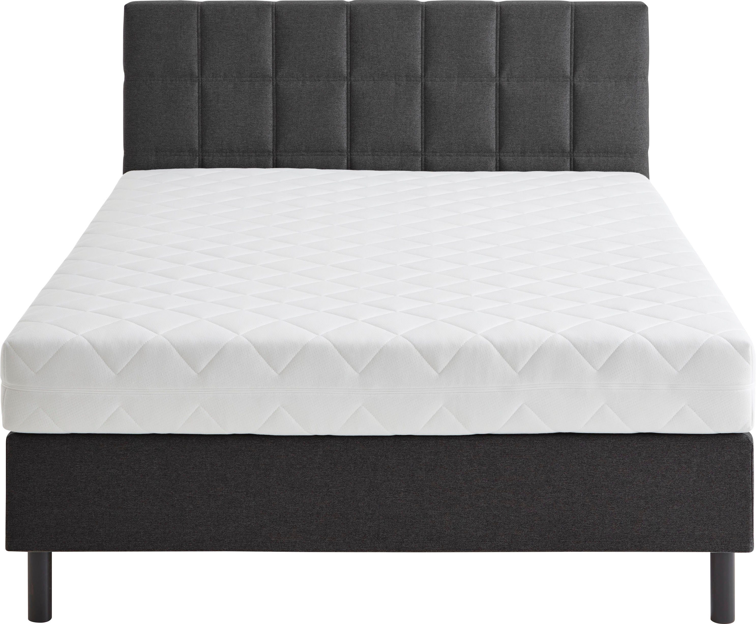 ATLANTIC home collection Boxspring NIKOLA Massief houten poten, met/zonder matras, verkrijgbaar in H2 en H3