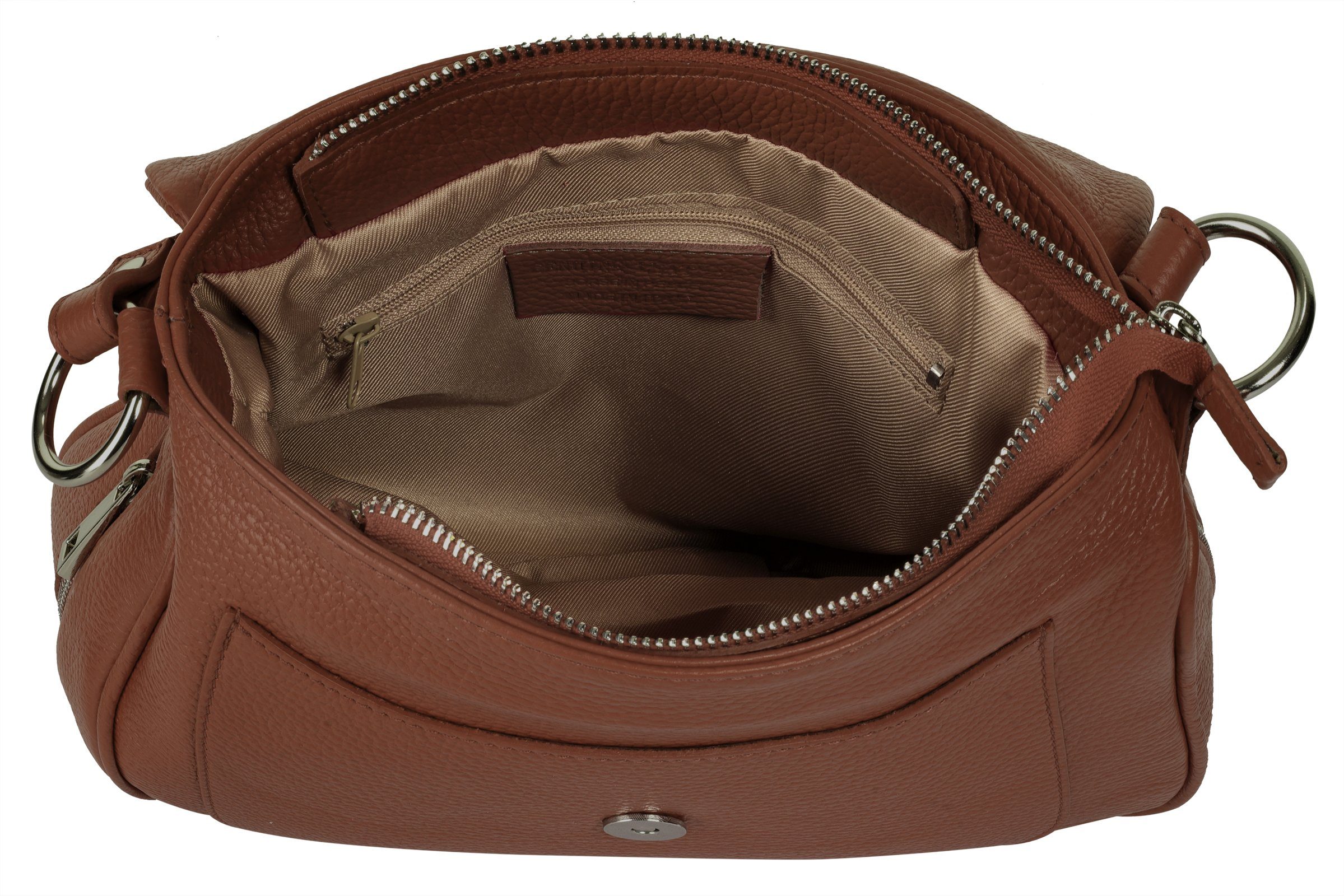 Samantha Look Schoudertas echt leer, made in italy