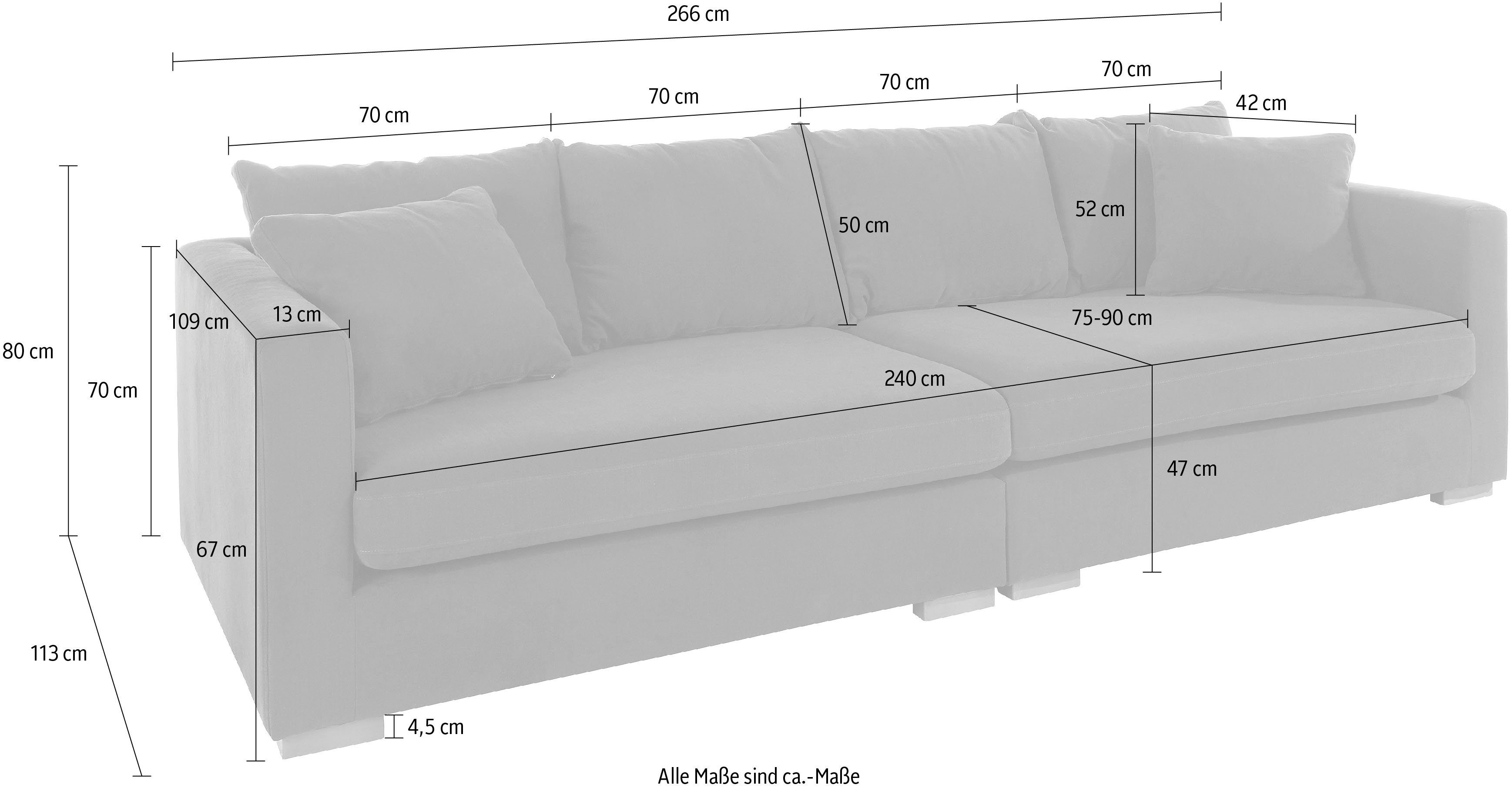 Guido Maria Kretschmer Home&Living Megabank Arles extra diepe zitting, verkrijgbaar in verschillende typen bekleding