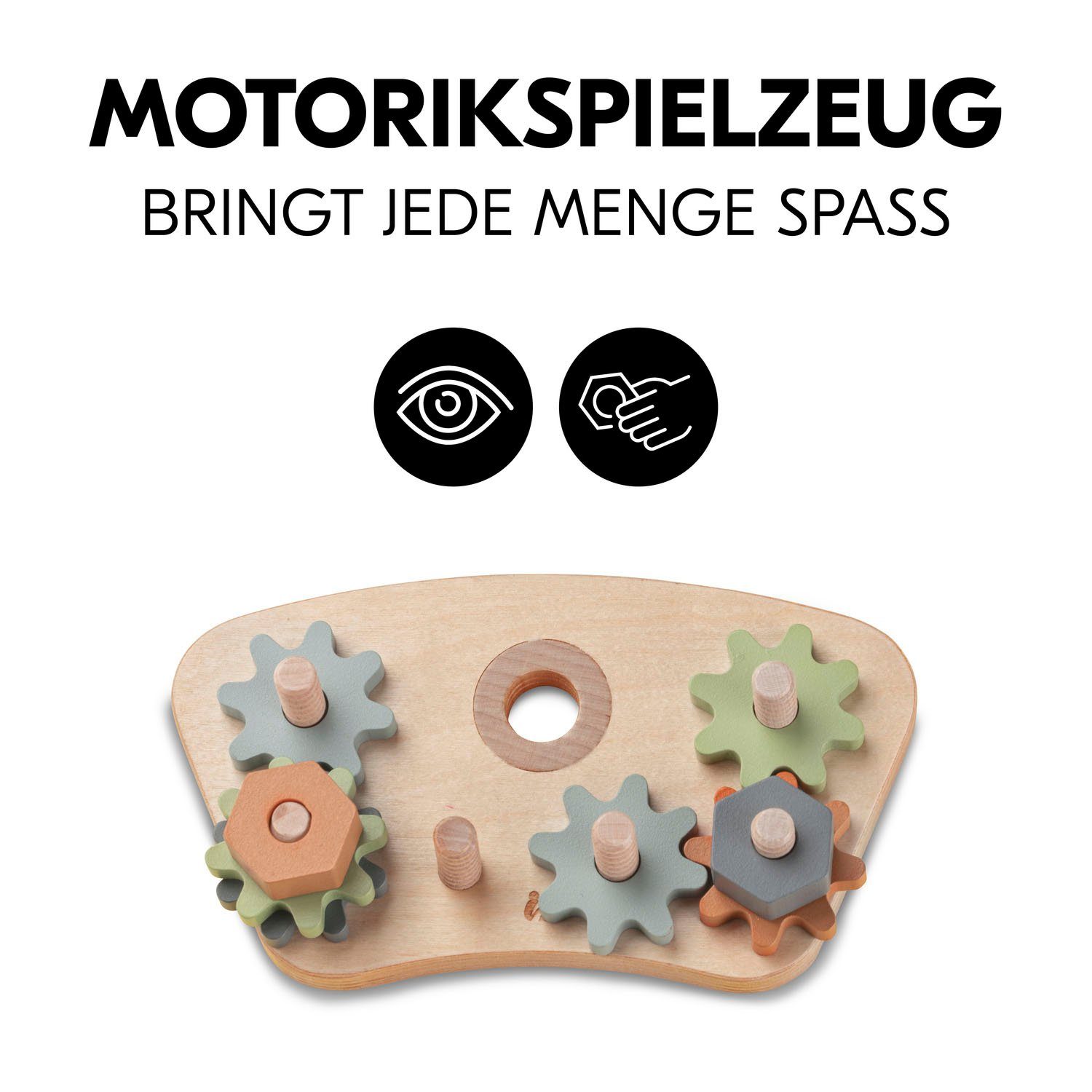 Hauck Motoriekbord Play Repairing S Gears & Nuts FSC®- beschermt bos - wereldwijd