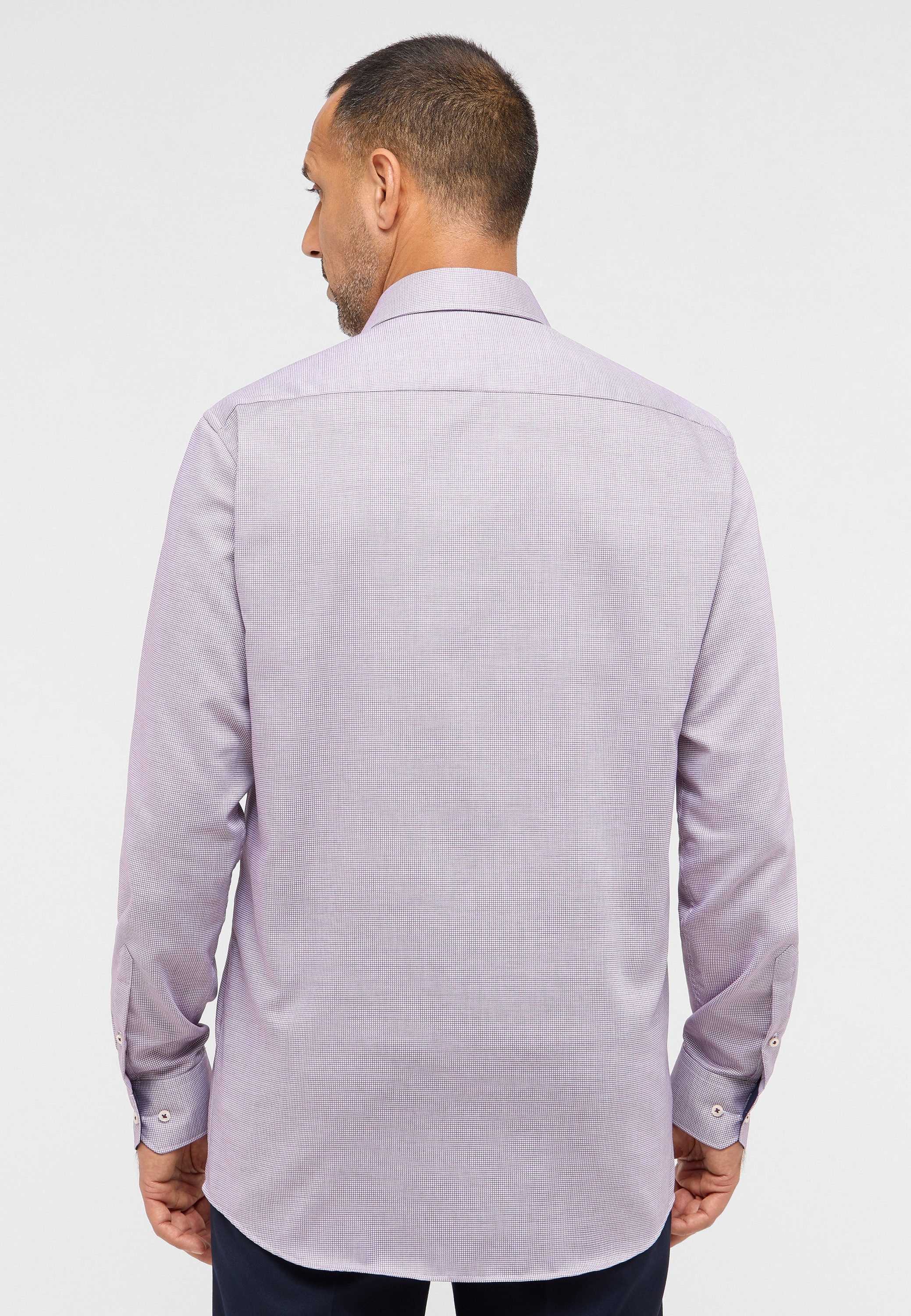 Eterna Overhemd met lange mouwen Comfort fit NON IRON (strijkvrij)