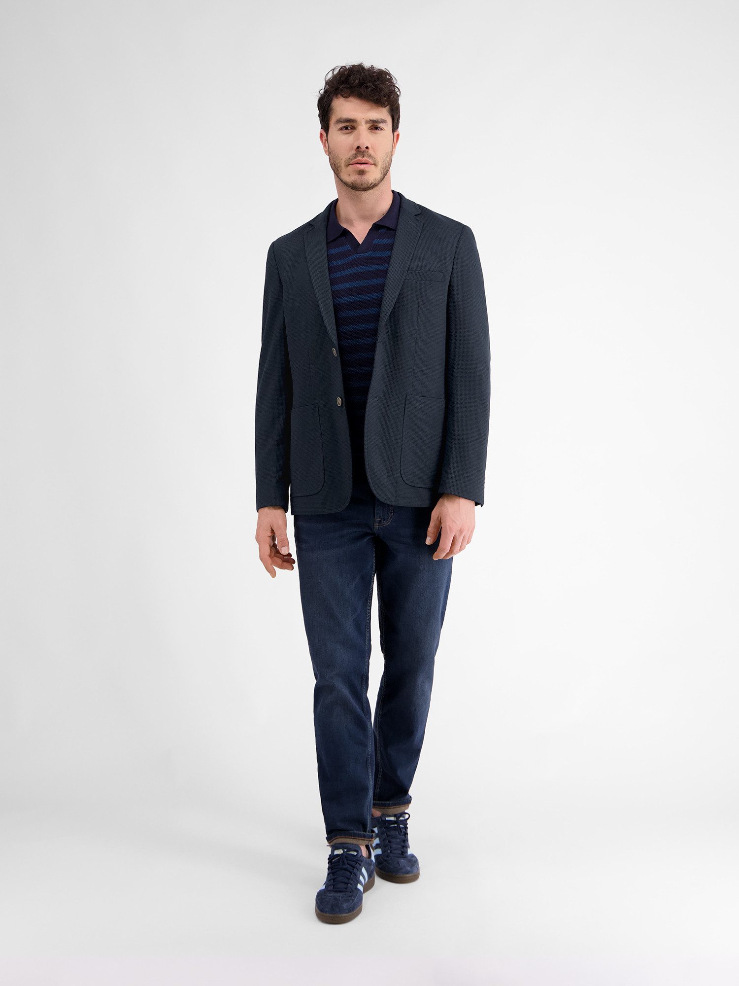 Lerros Jerseycolbert LERROS blazer van jersey met binnenvoering-print