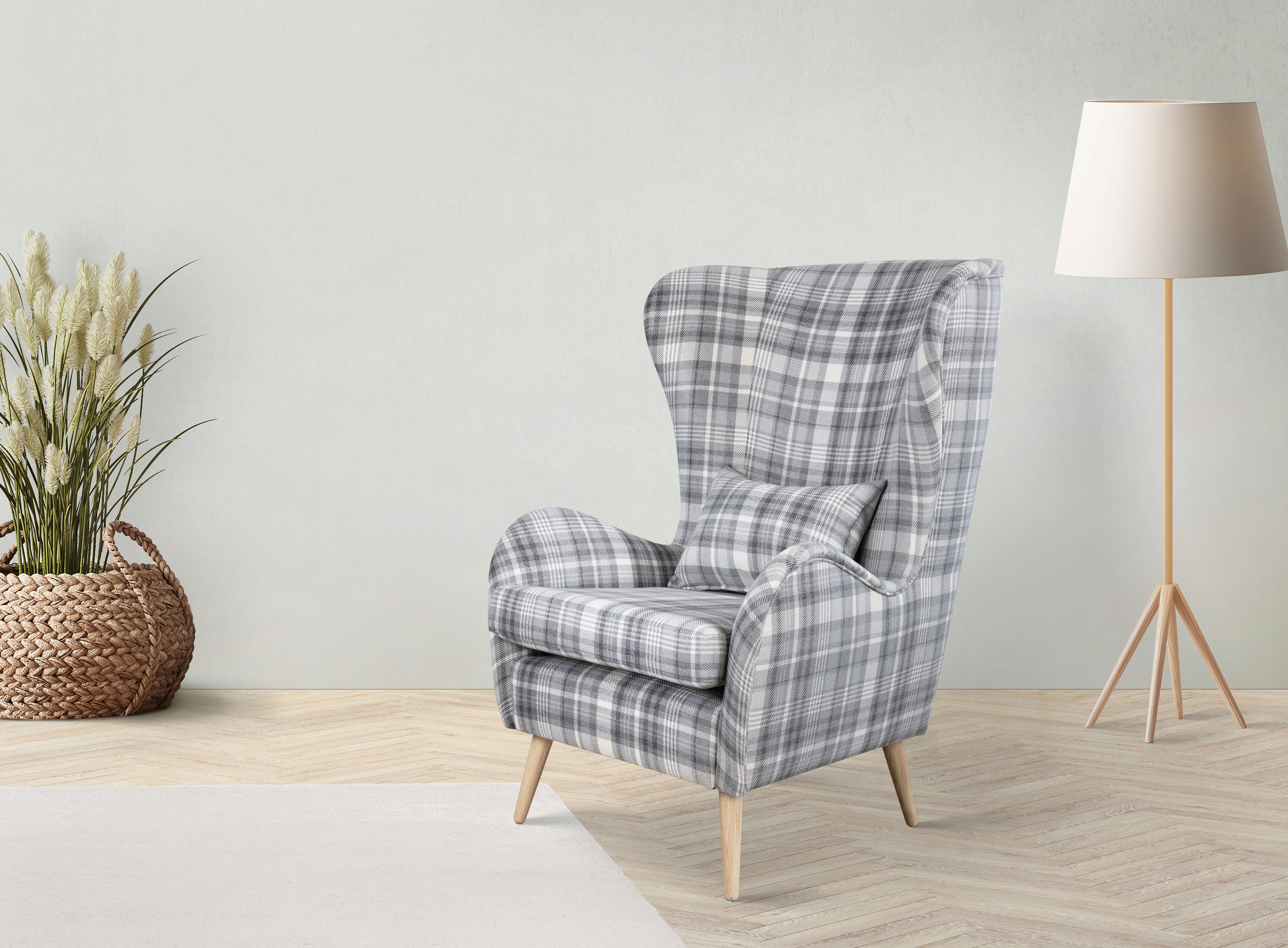 Guido Maria Kretschmer Home&Living Fauteuil Charles oorfauteuil groot en gezellig in een modern design