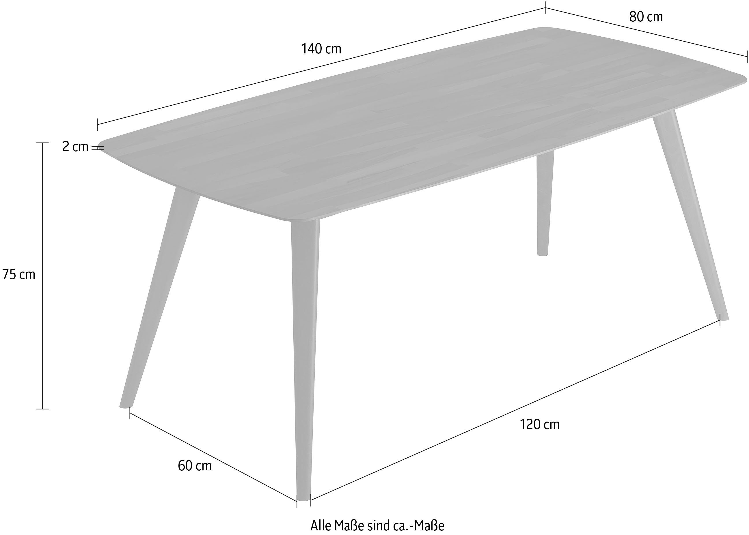 INOSIGN Eettafel Breedte 140 cm en 180 cm
