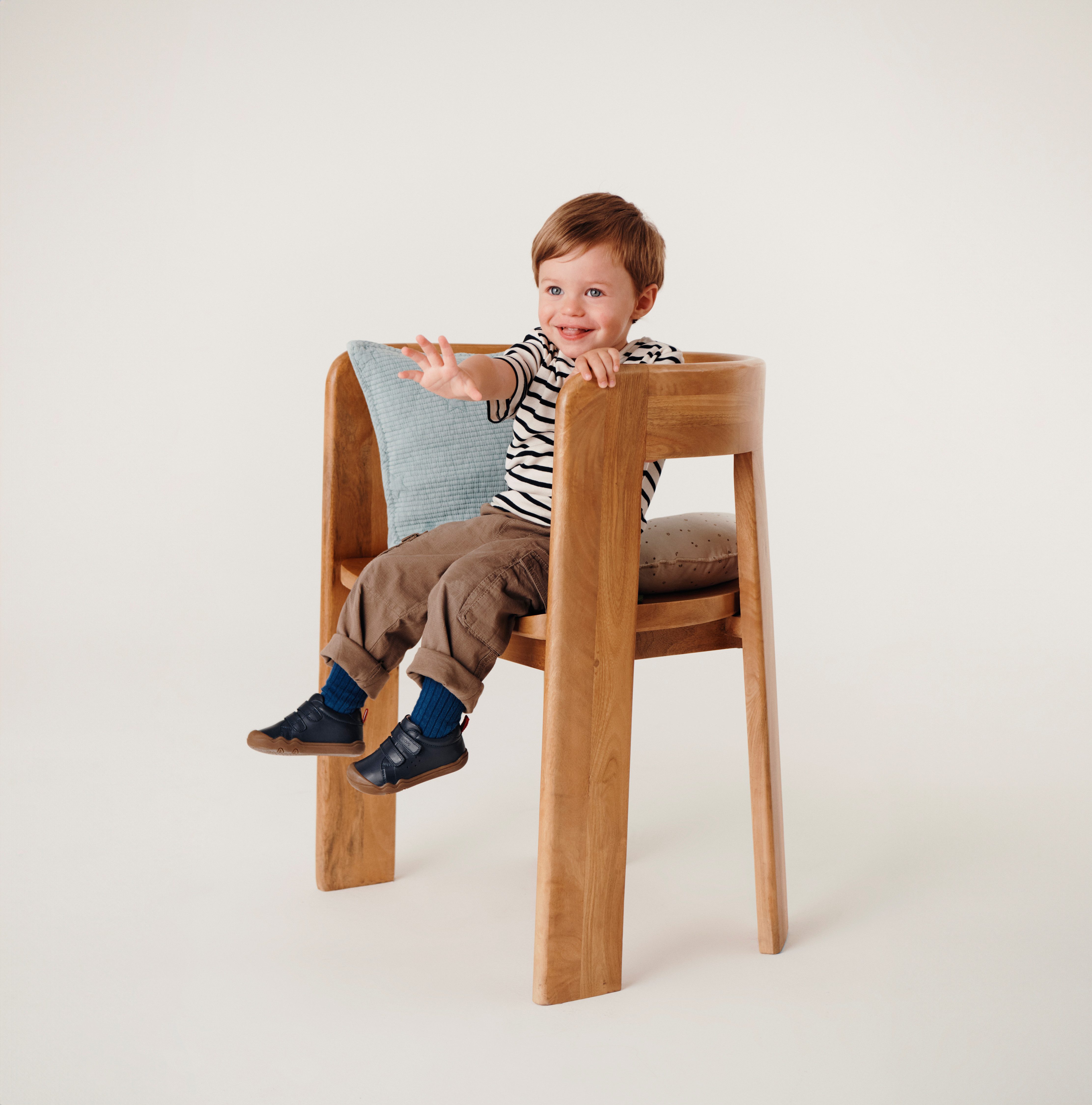 Geox Babyschoentjes B STEPPIEUP BOY A Klittenbandschoen, blote voeten schoen, babyschoen met klittenband