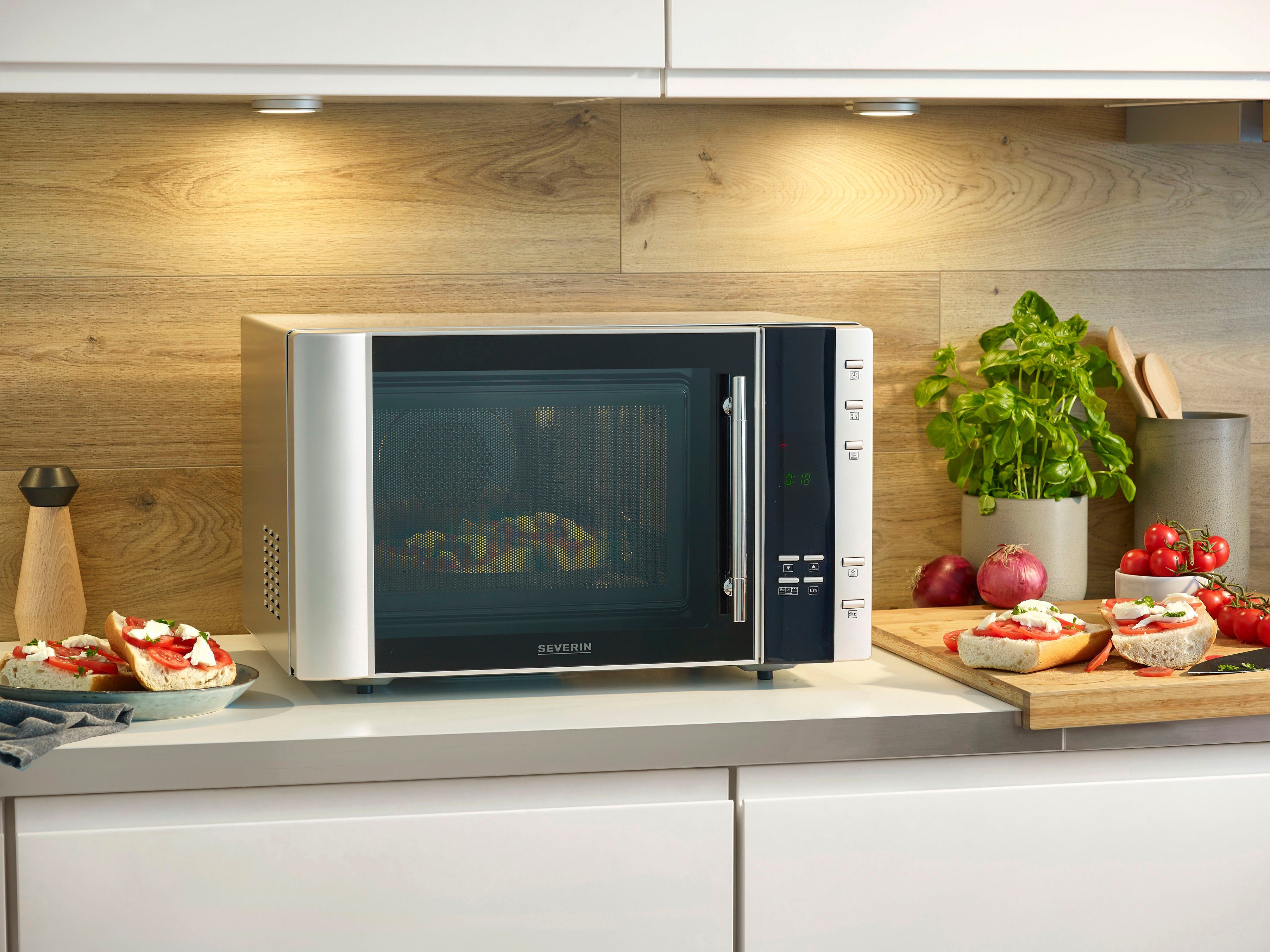 Severin Magnetron MW 7775 met grill- en heteluchtfunctie 3-in-1