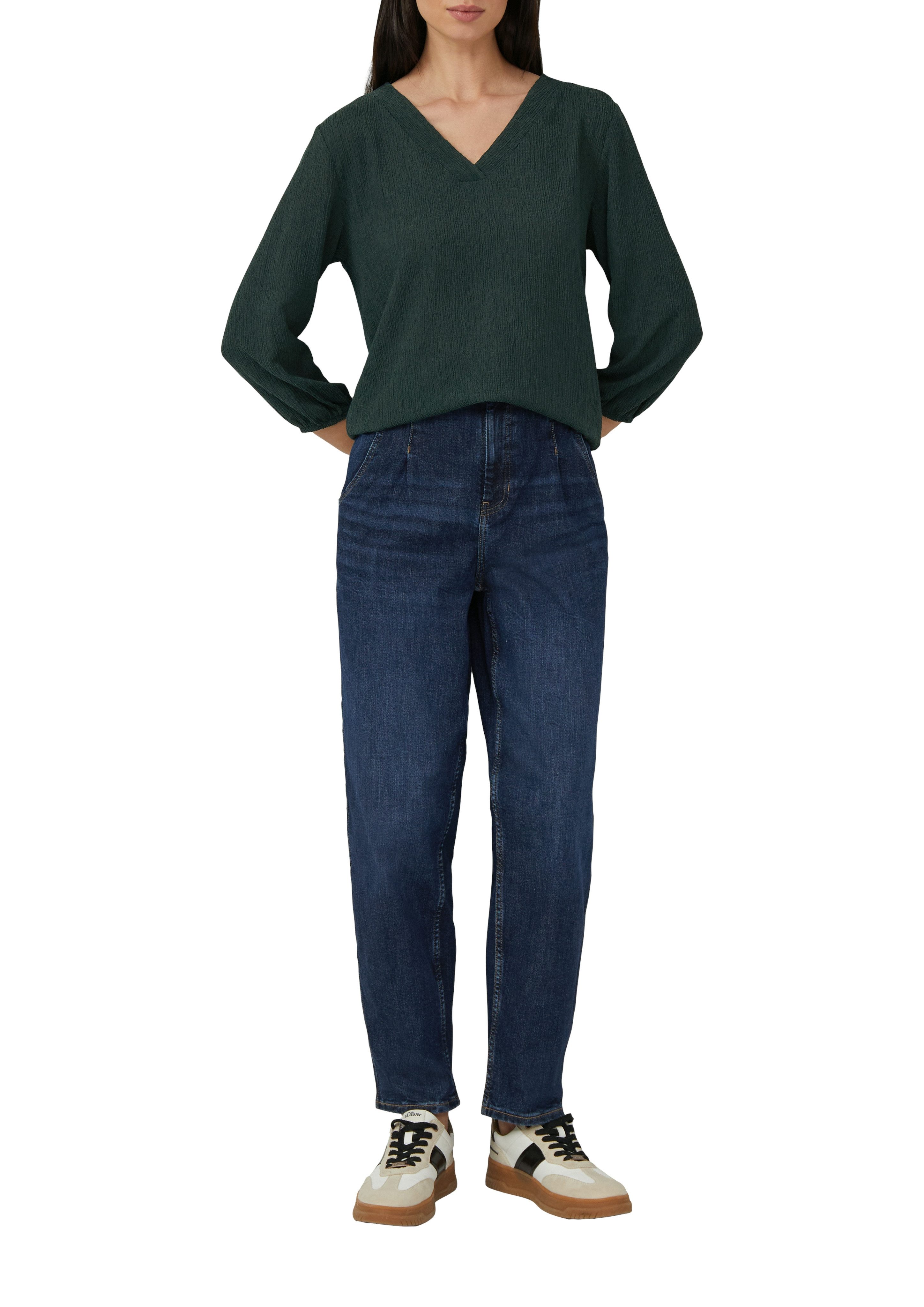 s.Oliver Shirt met 3/4 mouwen met v-hals