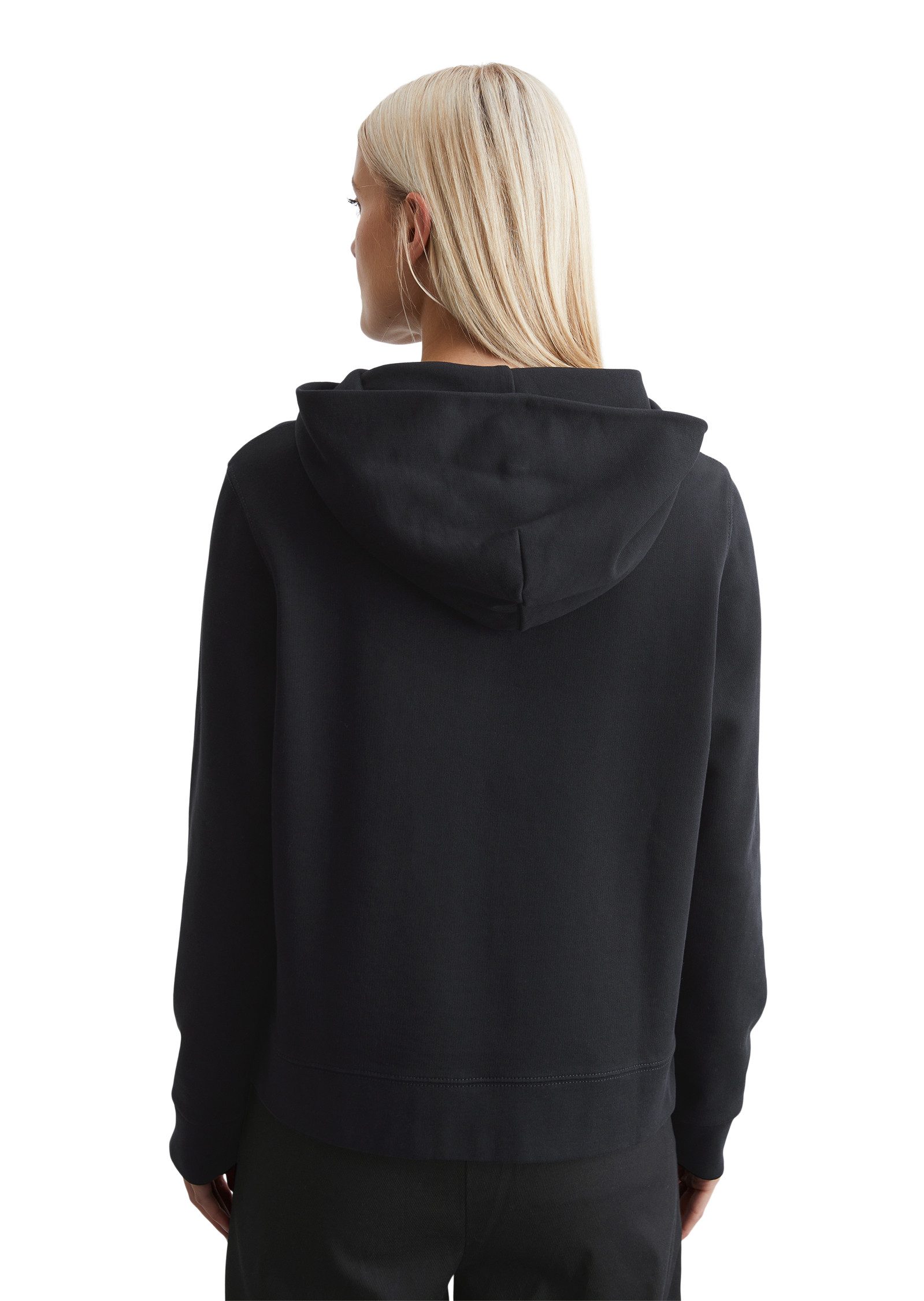 Marc O'Polo Hoodie op de borst is een kleurgecoördineerde logo-borduring
