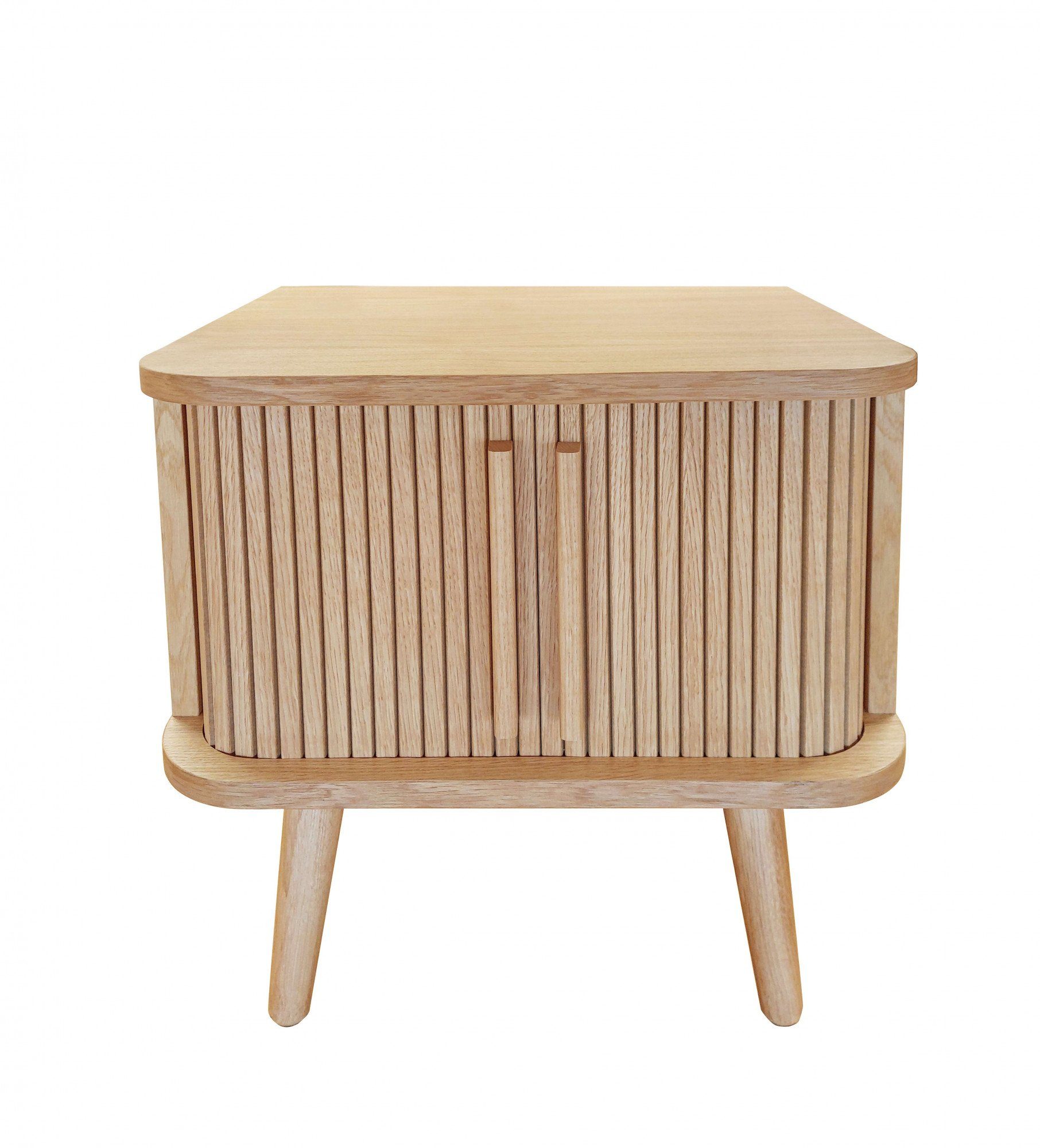 Woodman Bijzettafel Rove uniek ontwerp, gedeeltelijk massief, breedte 49,5 cm bijzettafels beige