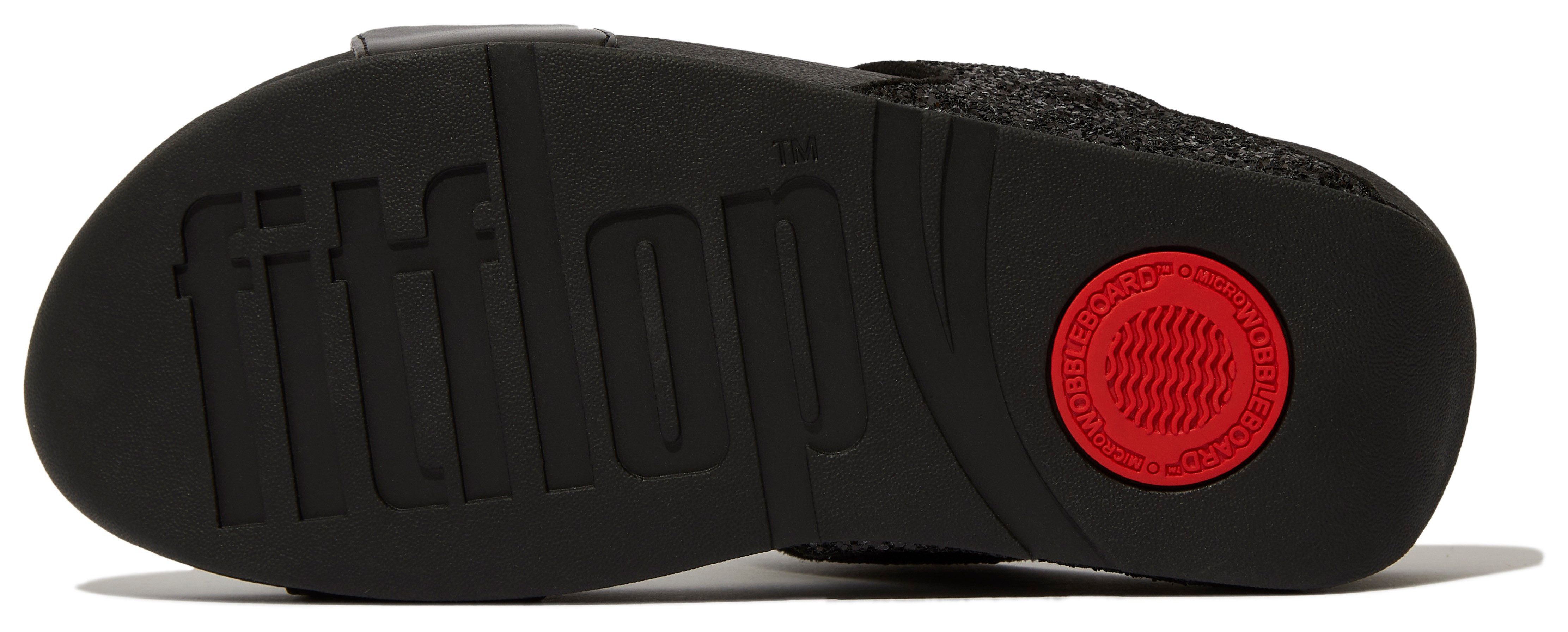 Fitflop Sleehakmuiltjes LULU GLITTER SLIDES , pool slides, strand schoen met glitter