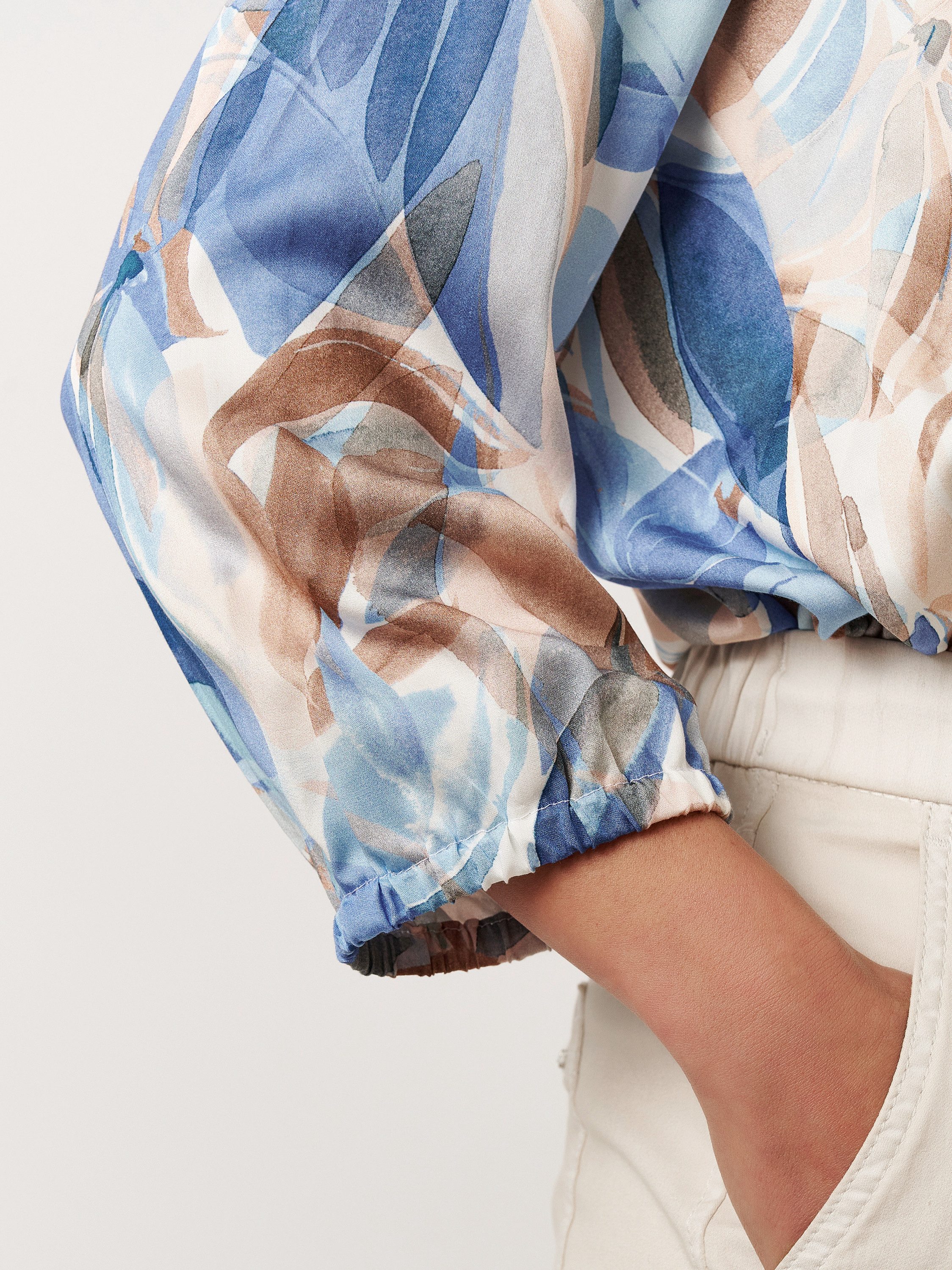 TONI Gedessineerde blouse Alisa met bloemig patroon, 3/4 mouw