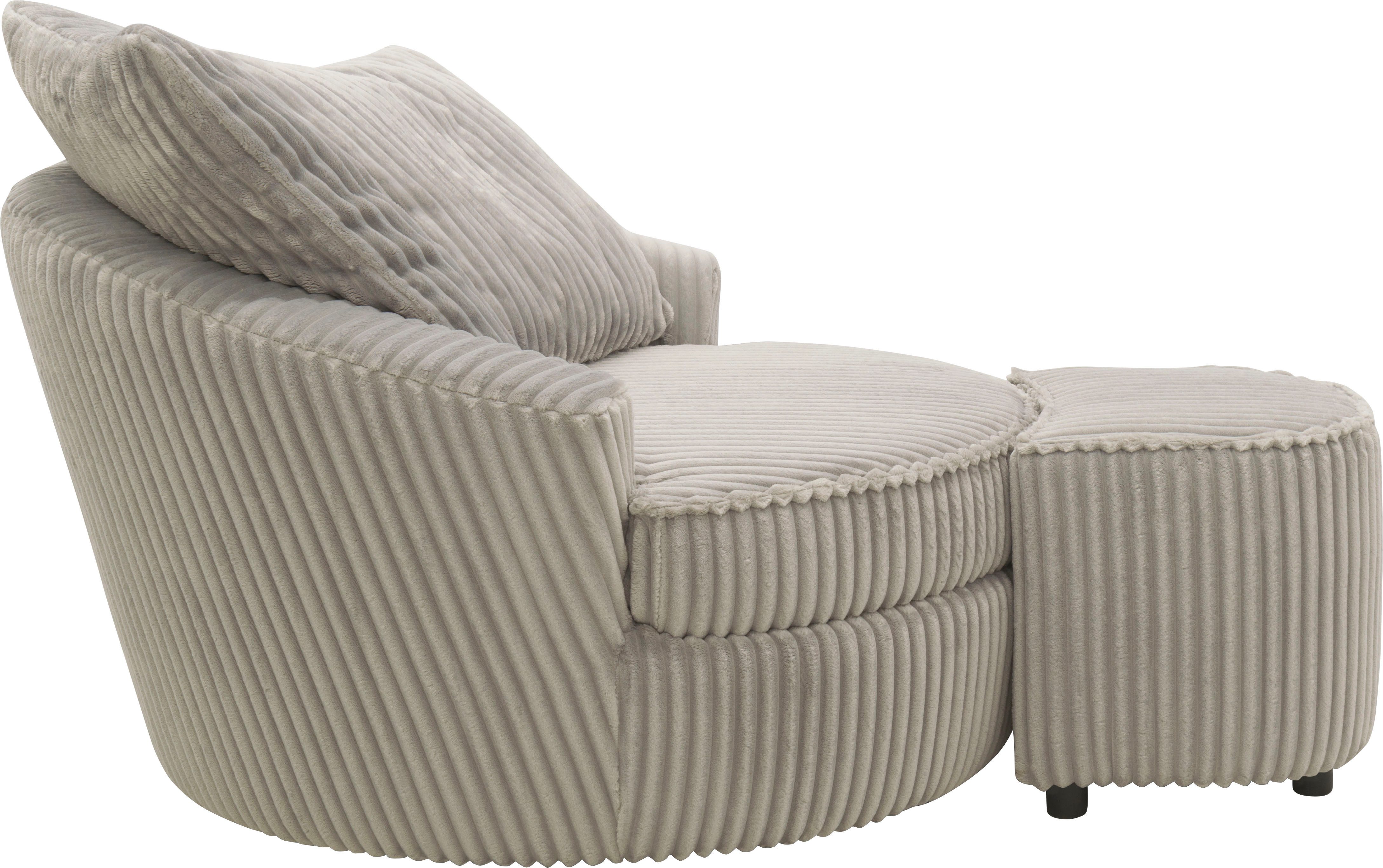 INOSIGN Hocker AMECA, poef, voetenbank 52 x 47 x 46 cm (BxDxH) (1 stuk)
