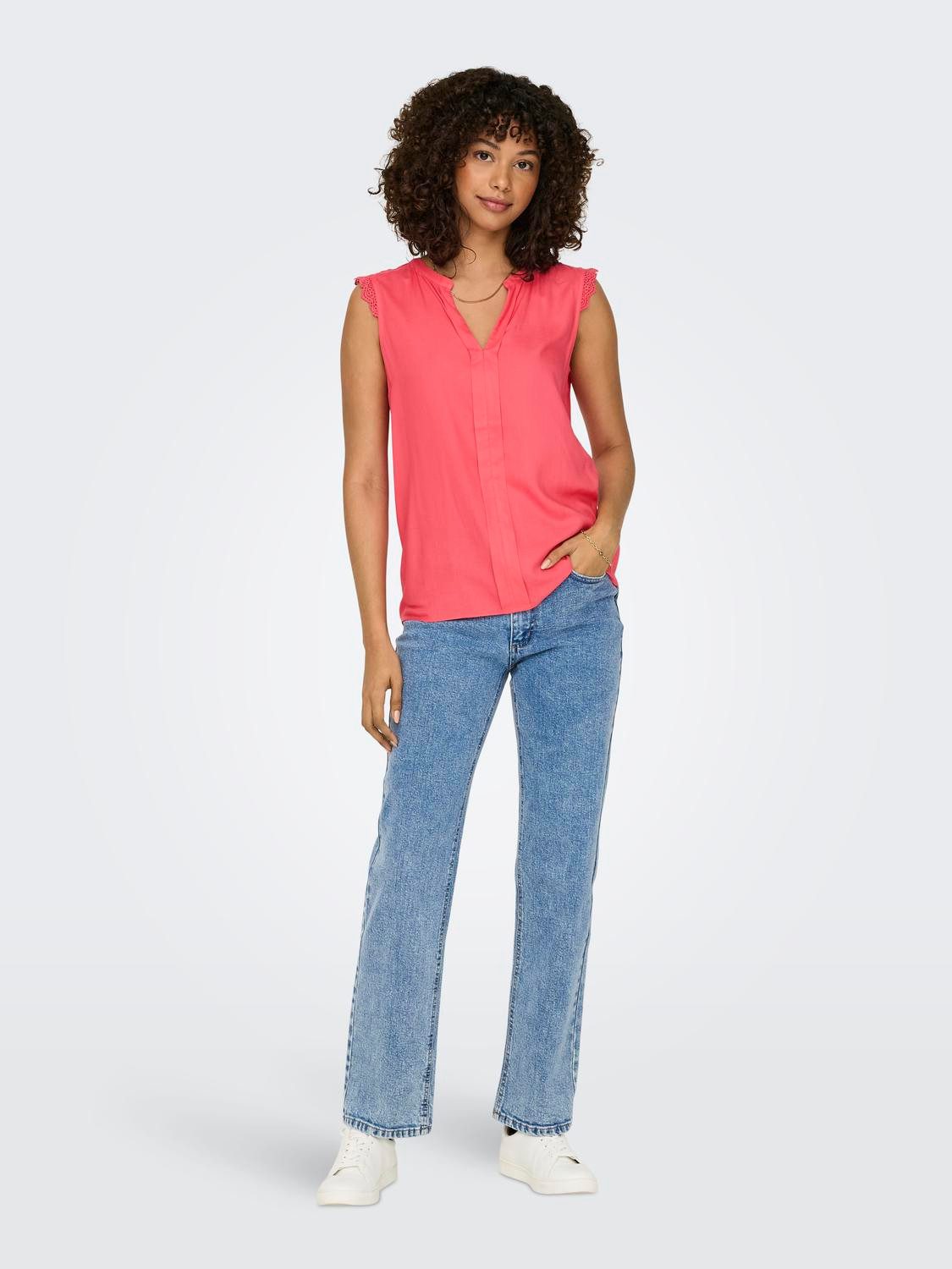 Only Shirttop ONLKIMMI S/L TOP WVN NOOS