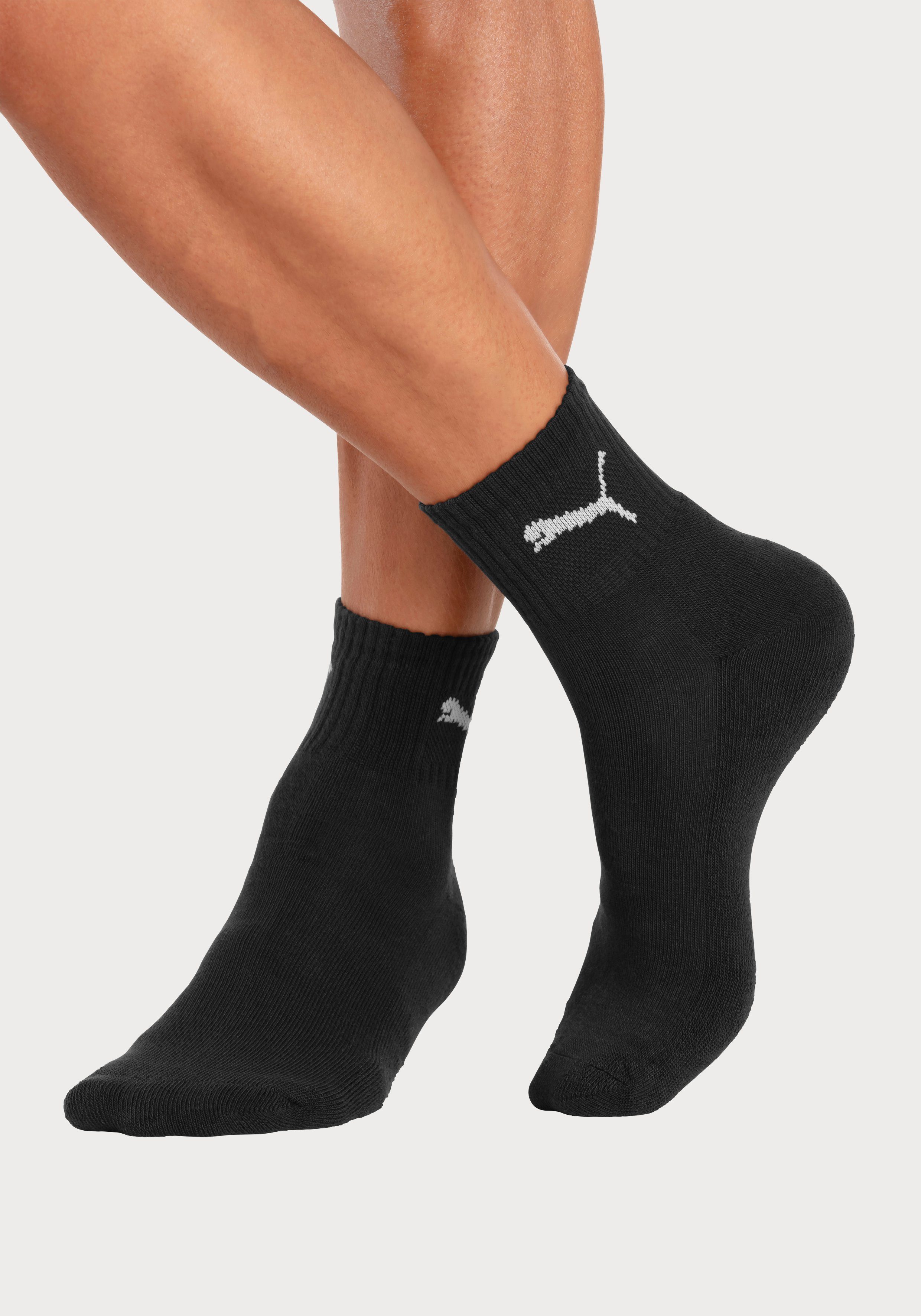 PUMA Sportsokken Short crew Gevoerde frotté-zool, ademend (3 paar)