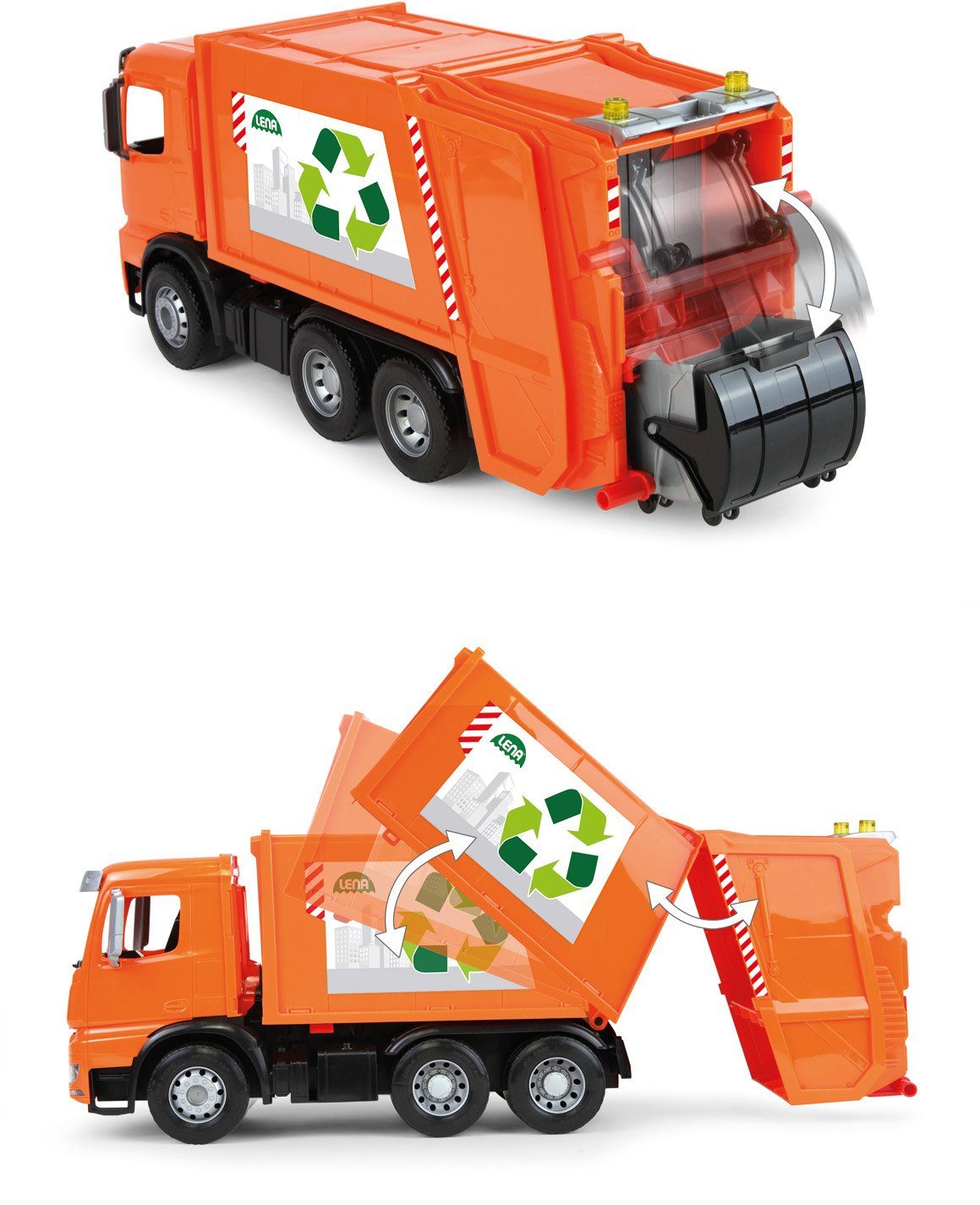 Lena® Speelgoed-vuilniswagen Worxx, Mercedes-Benz Arocs