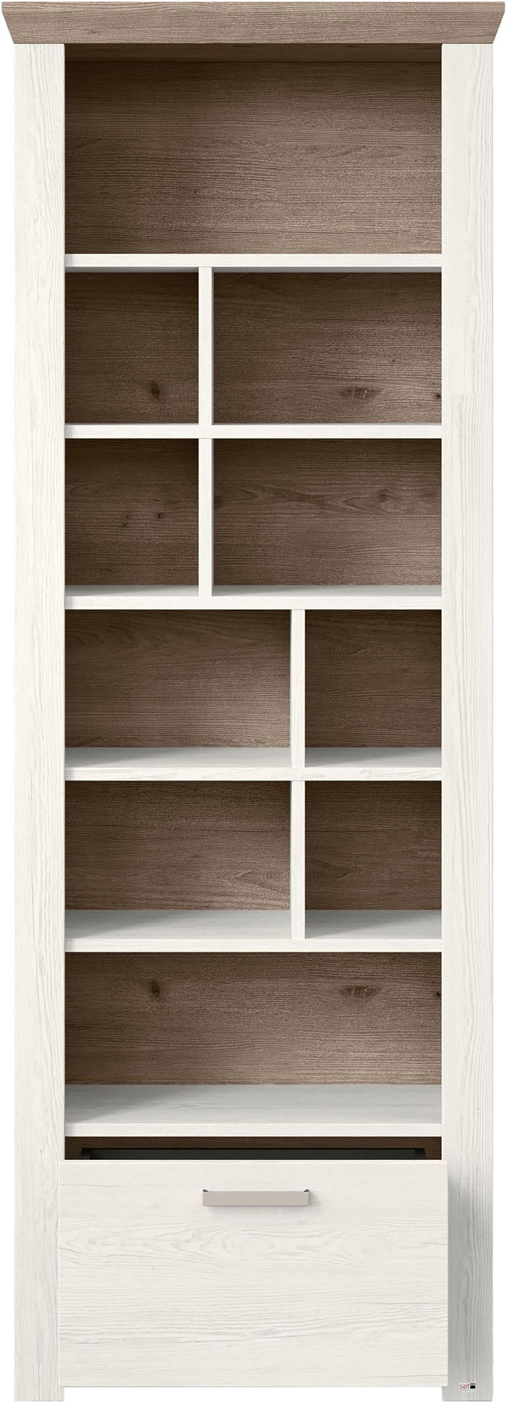 set one by Musterring Rek York Type 07, open ontwerp, verlichting optioneel, B 75 x H 207 cm