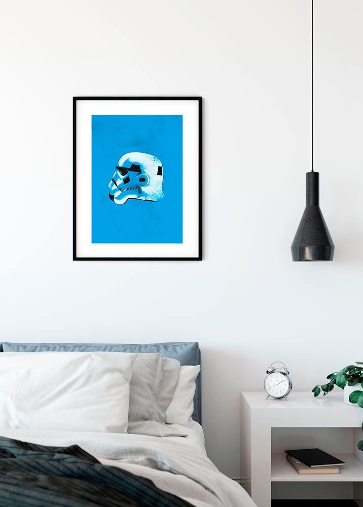 Komar Wanddecoratie Star Wars Classic Helmets Stormtrooper Wanddecoratie voor de kinderkamer - zonder lijst (1 stuk)