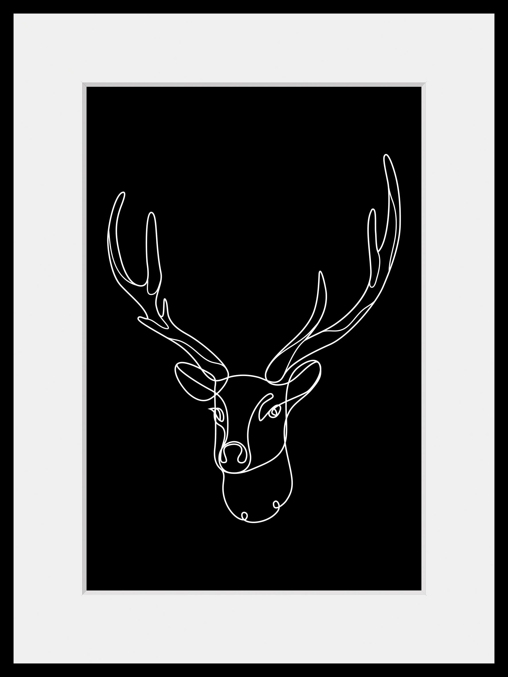 queence Wanddecoratie VINCENT HD premium posterdruk incl. houten lijst (1 stuk)