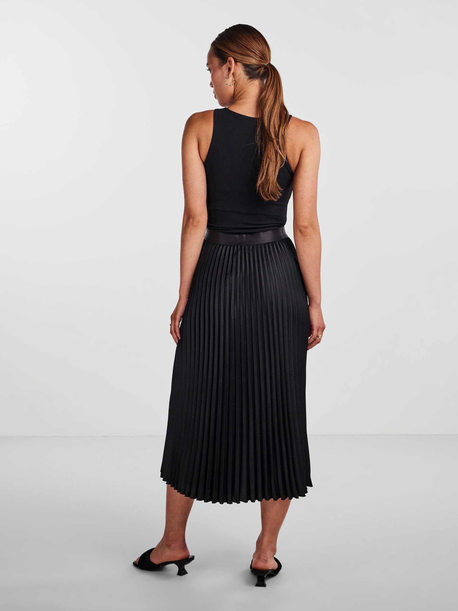 Y.A.S Plissérok YASCELINE HW MIDI SKIRT S. NOOS