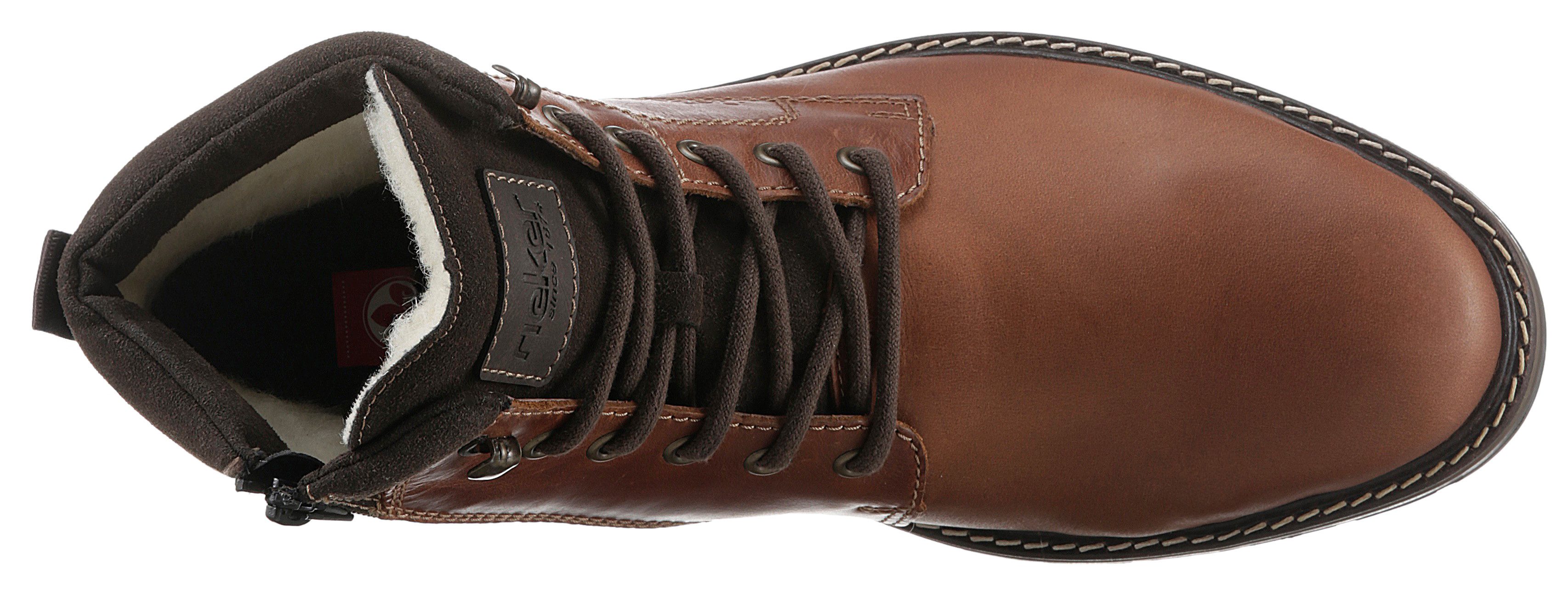 Rieker Winterlaarsjes veterschoenen, zakelijke schoen met waterafstotend tex-membraan