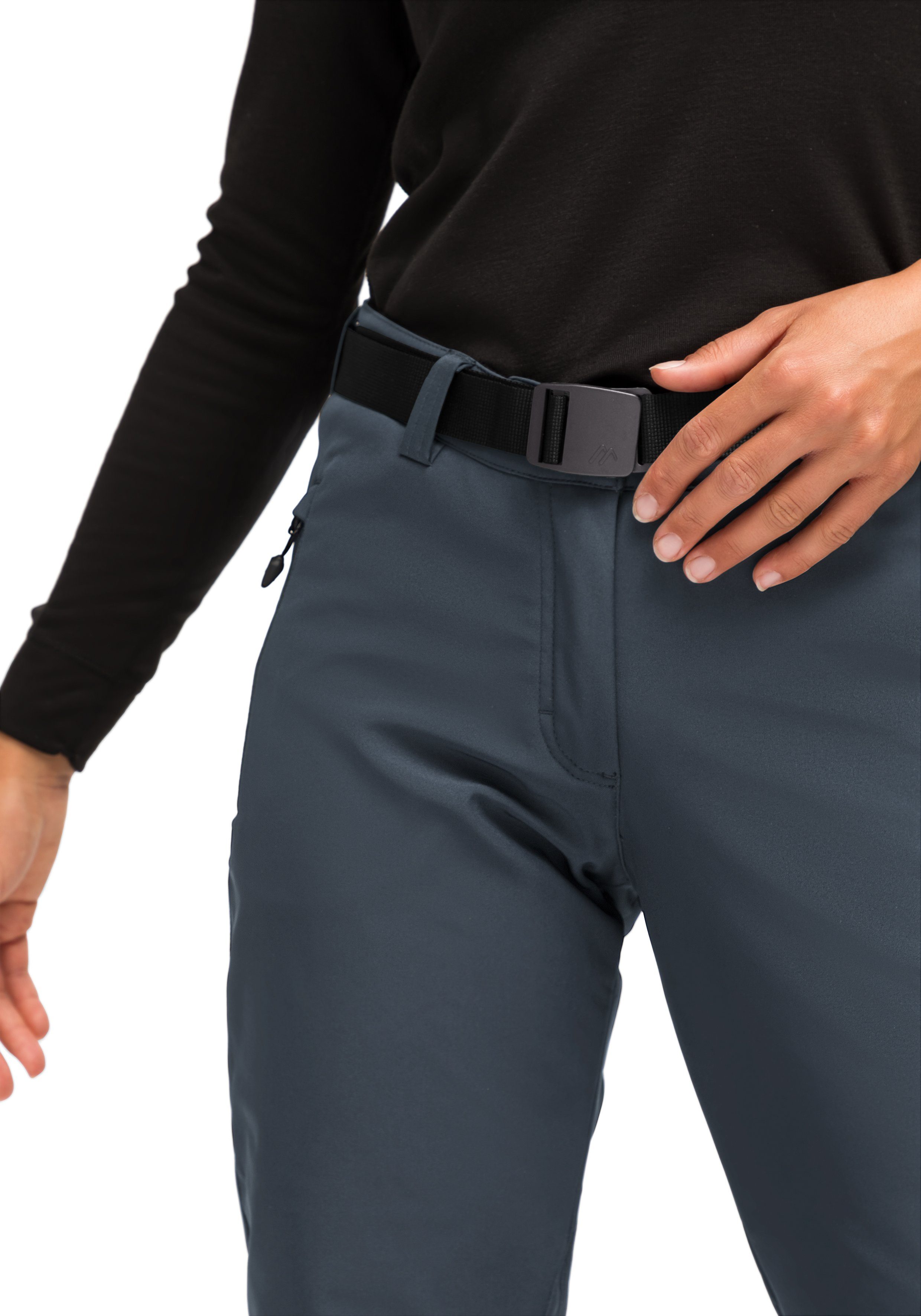 Maier Sports Functionele broek Tech Pants W Warme softshell-broek, elastisch en winddicht