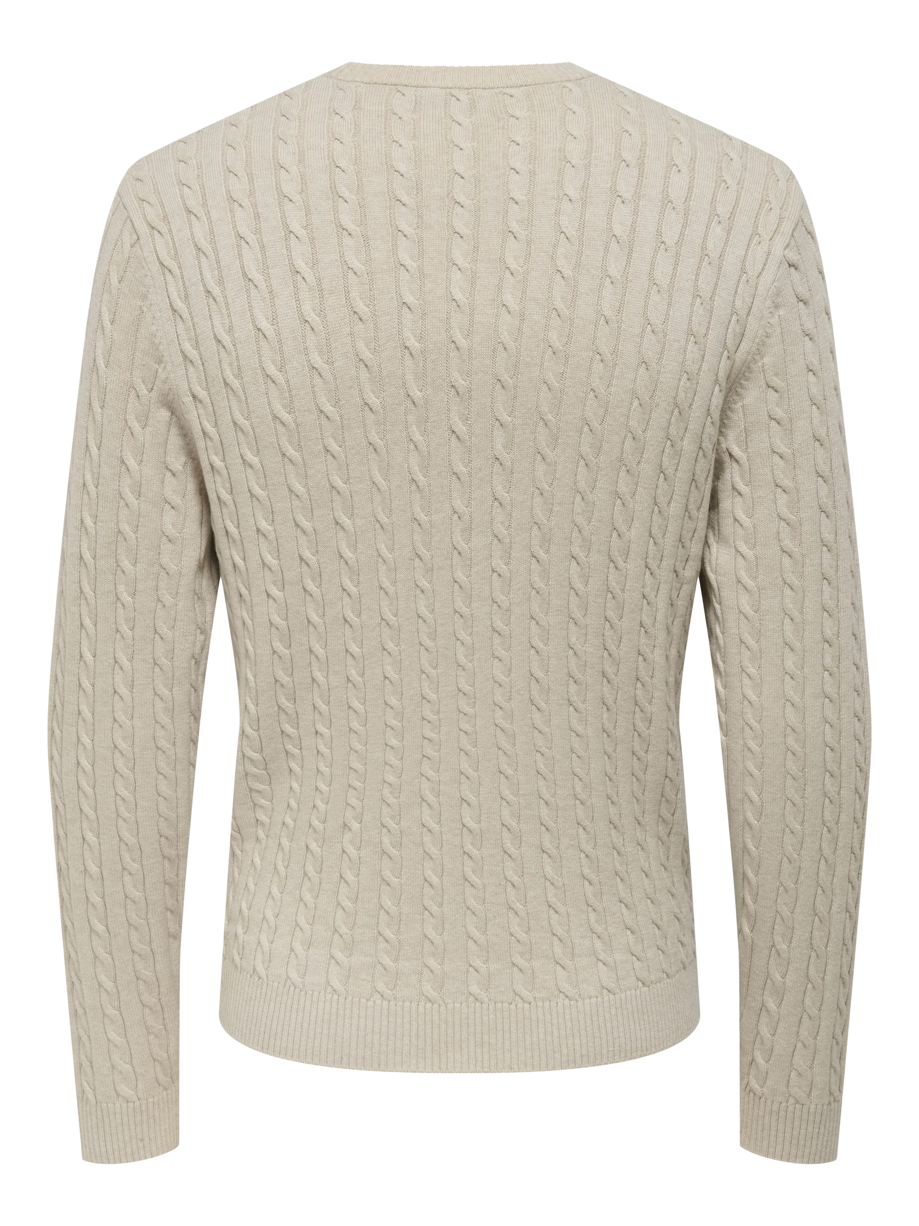 ONLY & SONS Gebreide trui ONSLOUI REG 12 CABEL CREW KNIT NOOS