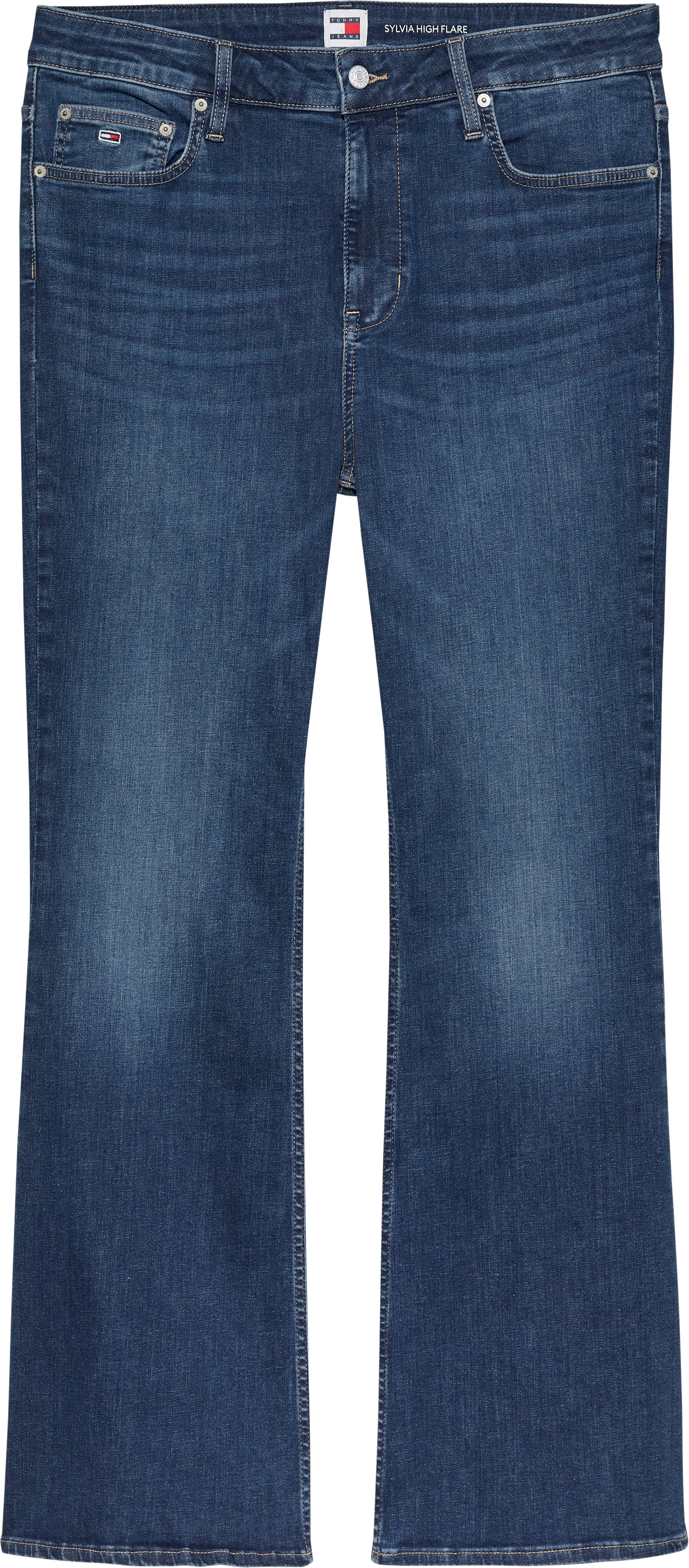 Tommy Jeans Curve Wijd uitlopende jeans CRV SYLVIA HGH FLR in grote maten in 5-pocket stijl